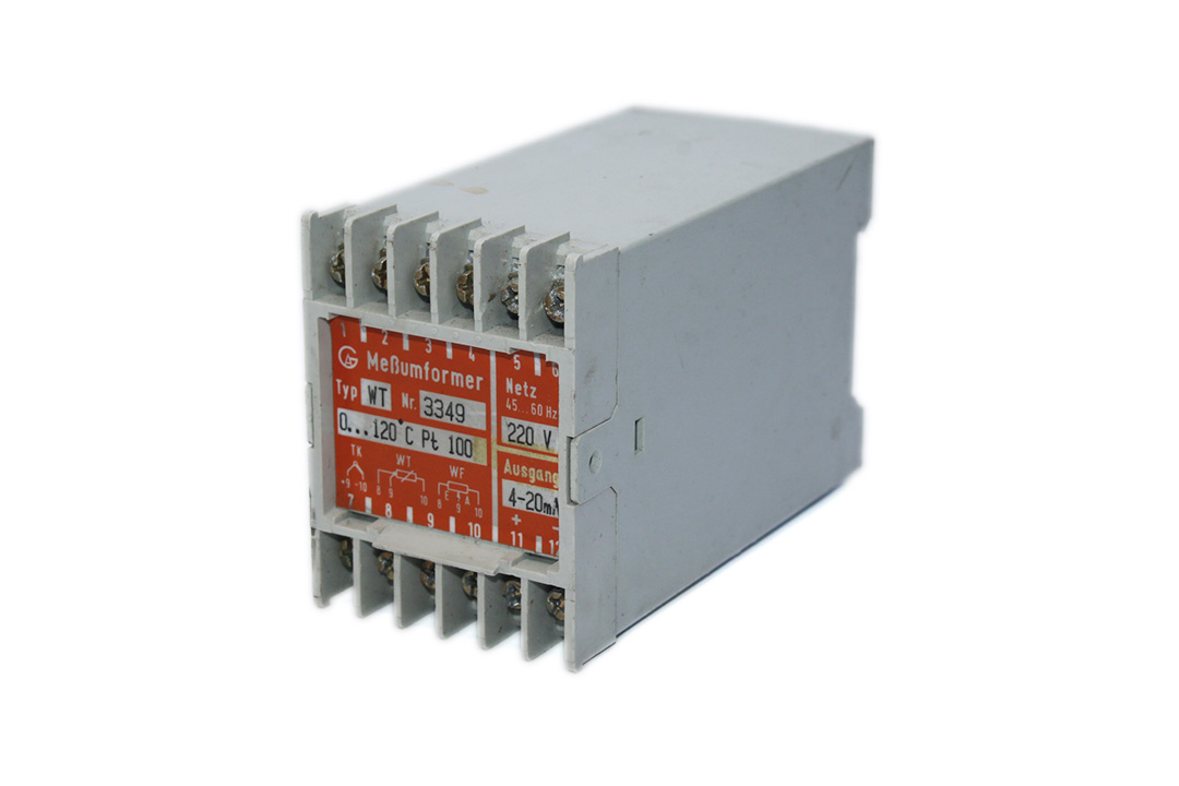 MEBUMFORMER WT TRANSDUCERS 0…120°C PT100 4…20 Ma 3349