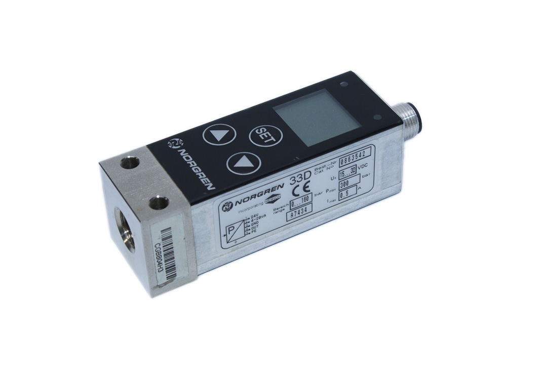 NORGREN 0863542 PNEUMATIC ELECTRONIC PRESSURE SWITCH 33D