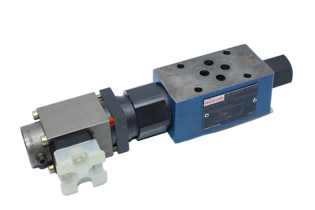 REXROTH R900930942 PROPORTIONAL PRESSURE CONTROL VALVE ZDRE6VP2-11/100MG24K4M