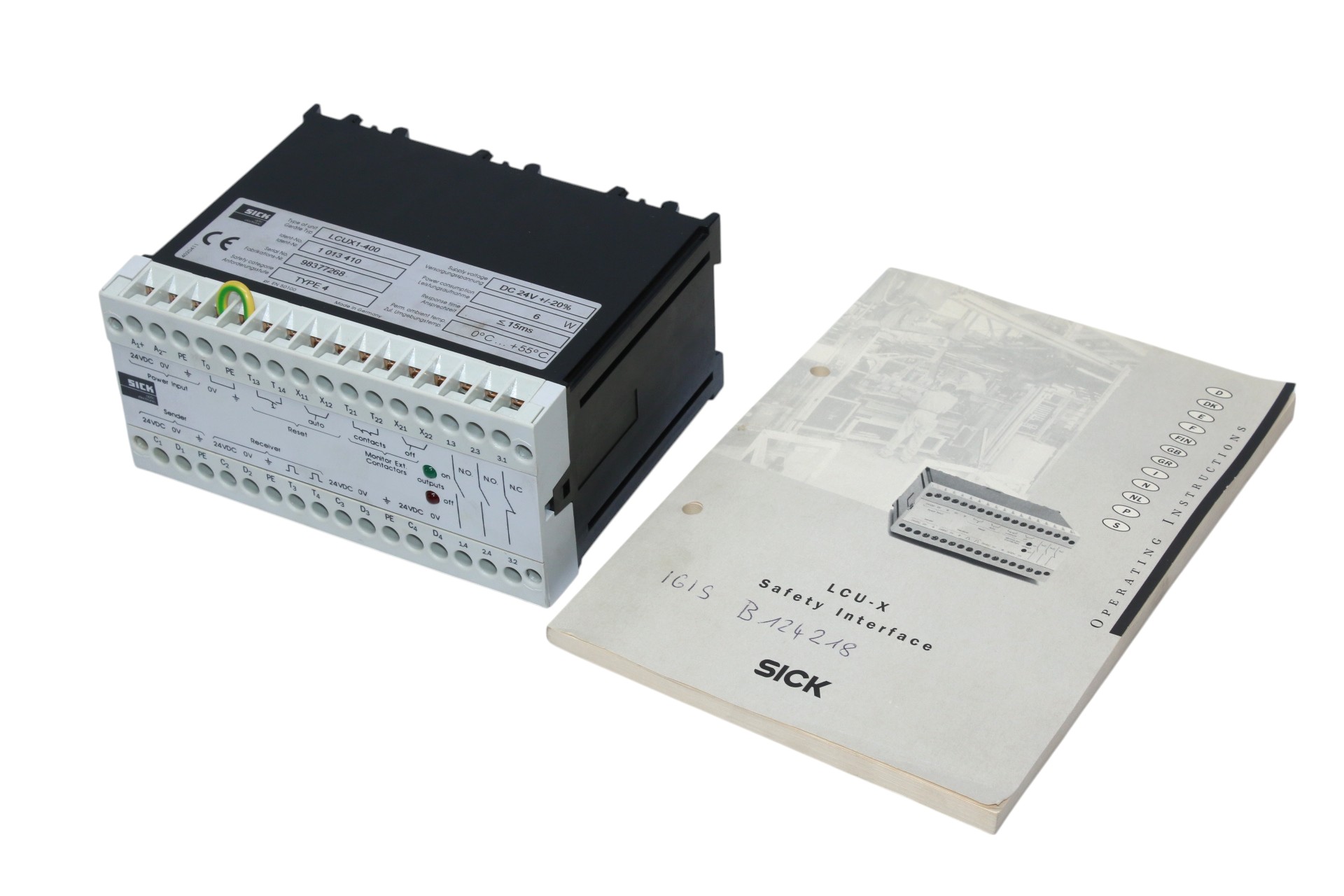 SICK LCUX1-400 SAFETY INTERFACE MODULE 1013410 