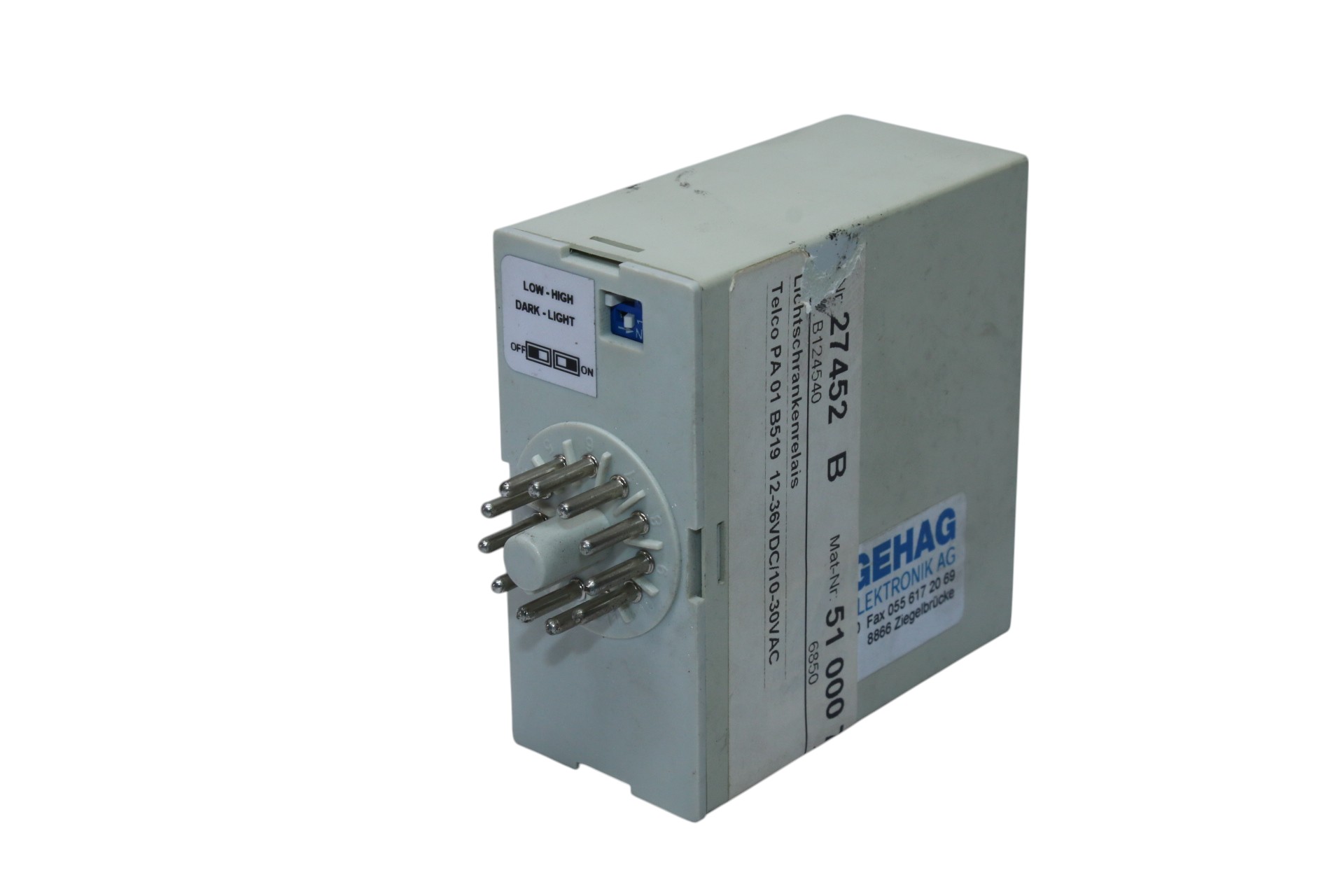 TELCO PA 01 B 519 PHOTOELECTRIC AMPLIFIER