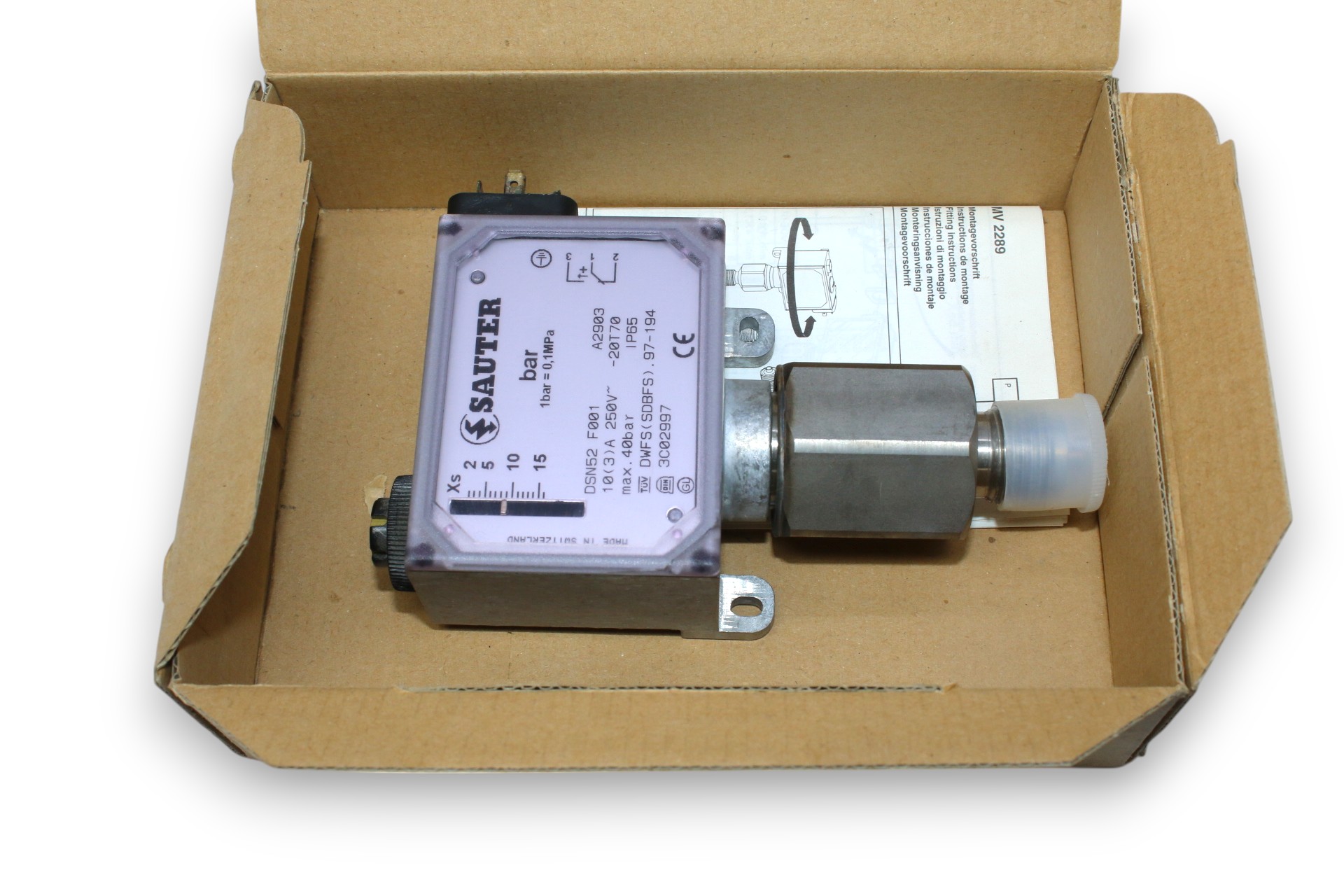 SAUTER DSN52 F001 PRESSURE SWITCH