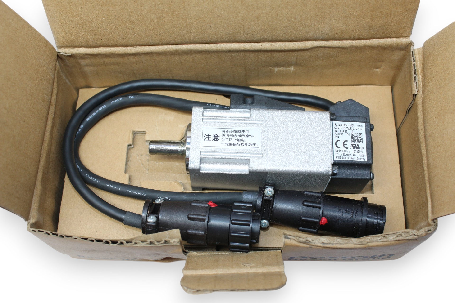 REXROTH R911325128 SYNCHRONOUS SERVO MOTOR MSM019A-0300-NN-M0-CH1