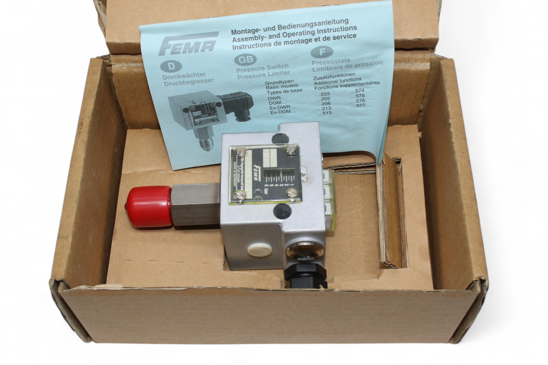FEMA EX-DWR 625 PRESSURE SWITCH
