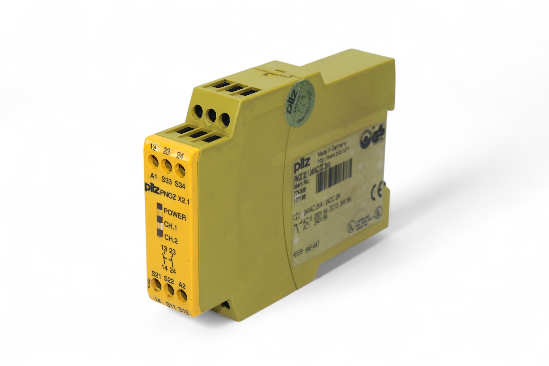 Pilz PNOZ X2.1 24VAC/DC 2n/o Safety Relay 774306