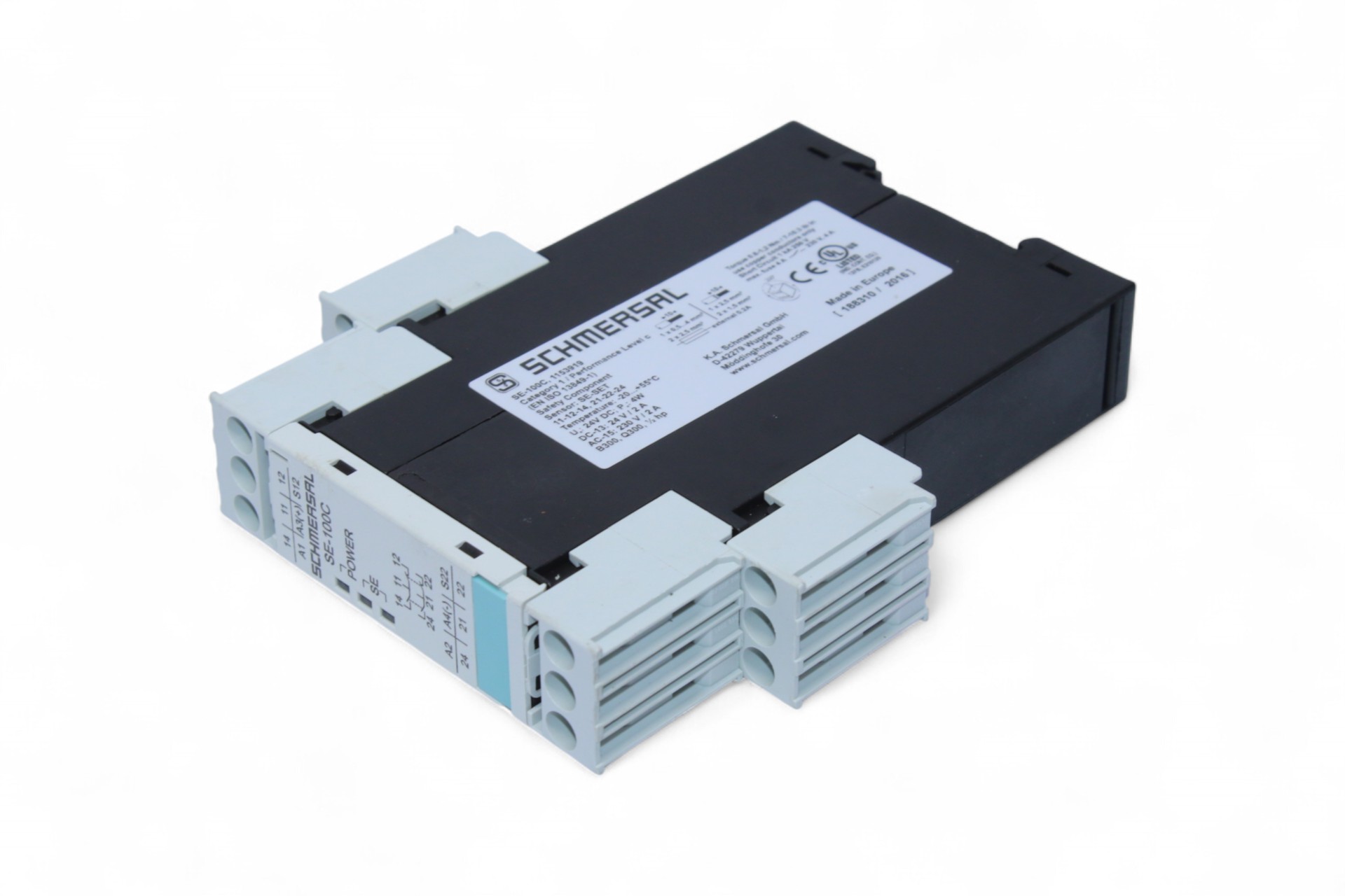 SCHMERSAL SE-100C EVALUATION UNIT 101153919 (24V)