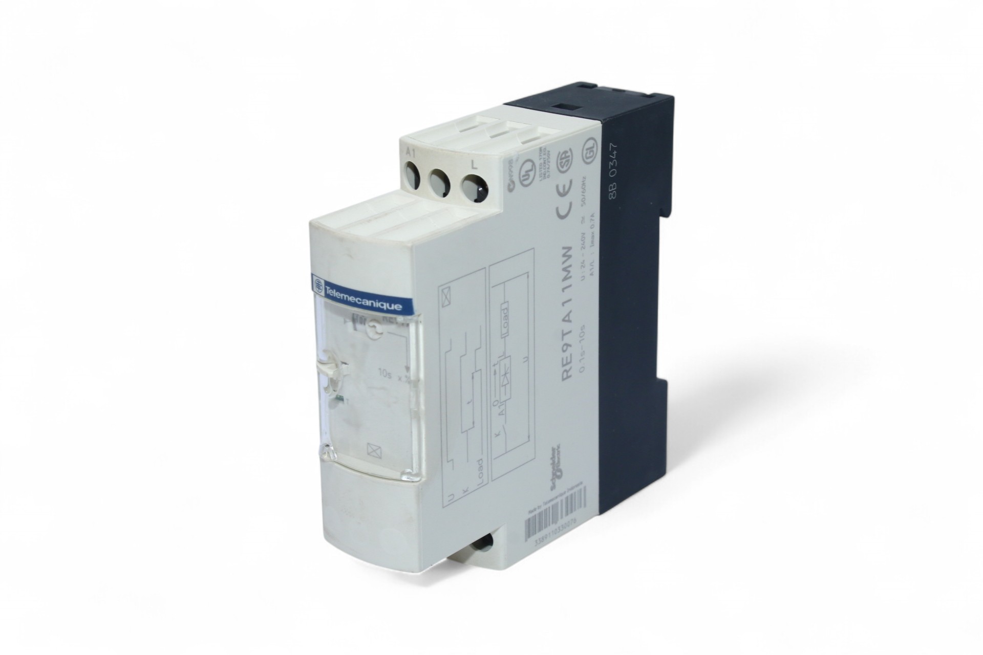 TELEMECANIQUE RE9 TA11MW ON-DELAY TIMING RELAY (1...10S)
