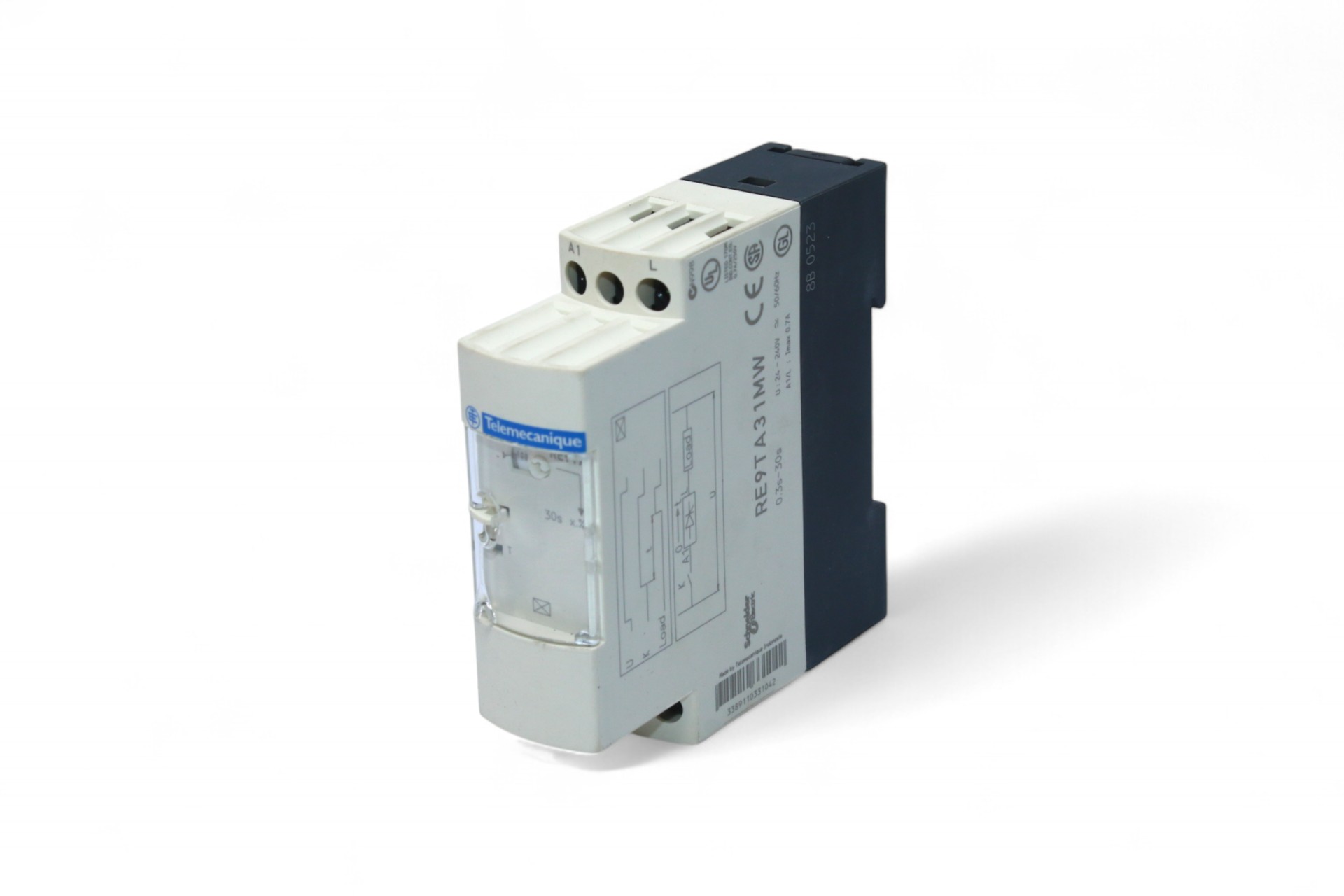 TELEMECANIQUE RE9 TA31MW ON-DELAY TIMING RELAY 033104 (0.3…30S)