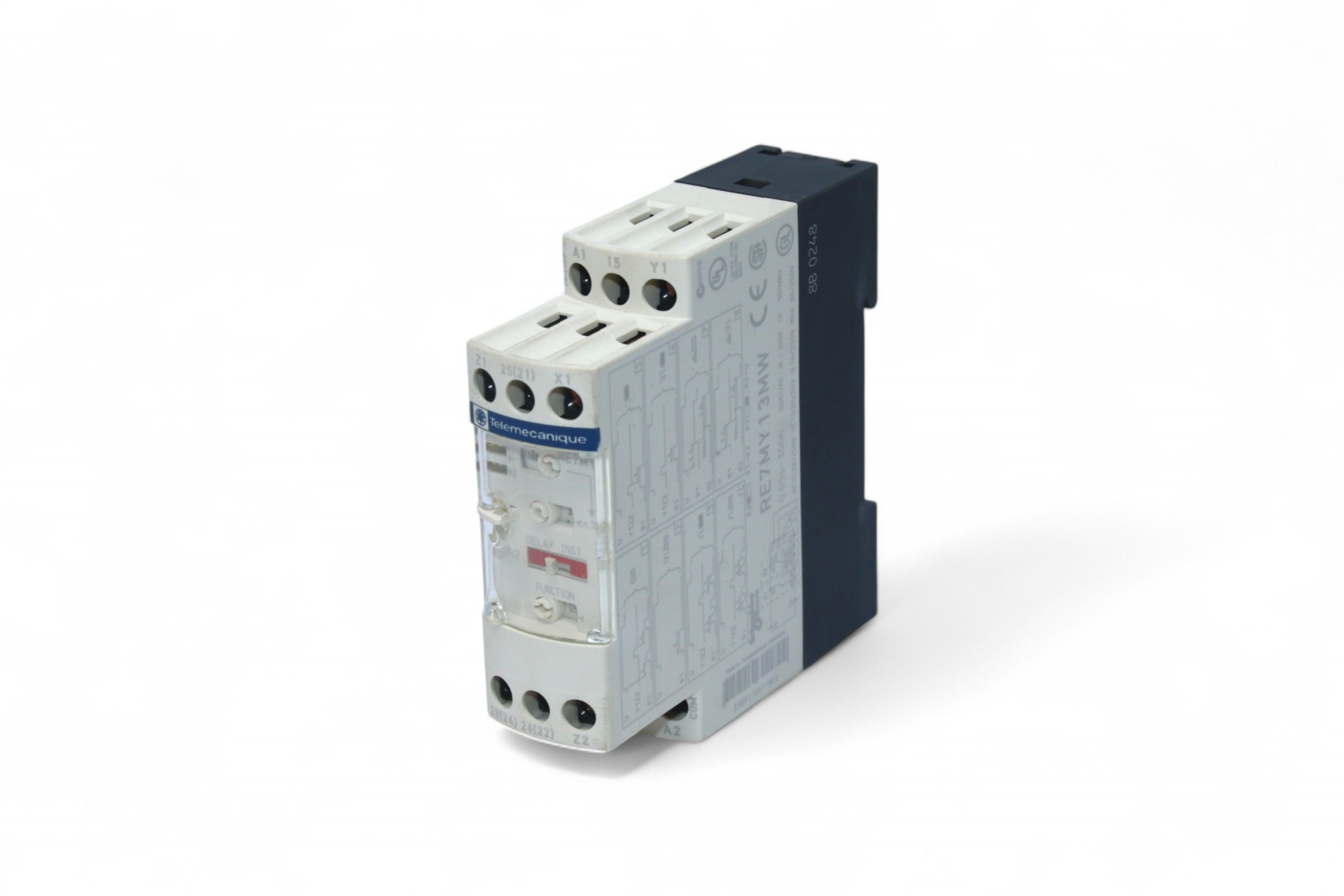 TELEMECANIQUE RE7 MY13MW TIMER RELAY 031182 (0.05S...300 H)