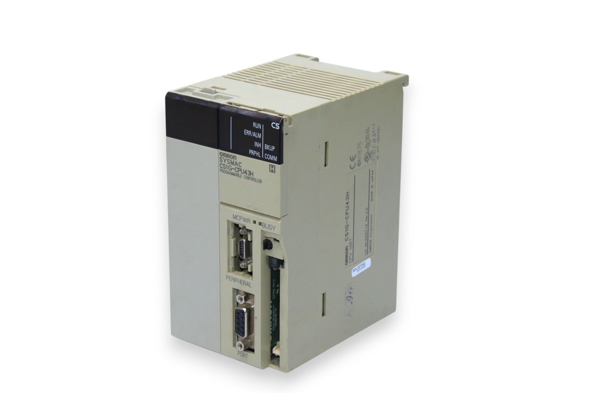 OMRON CS1G-CPU43H PROGRAMMABLE CONTROLLER