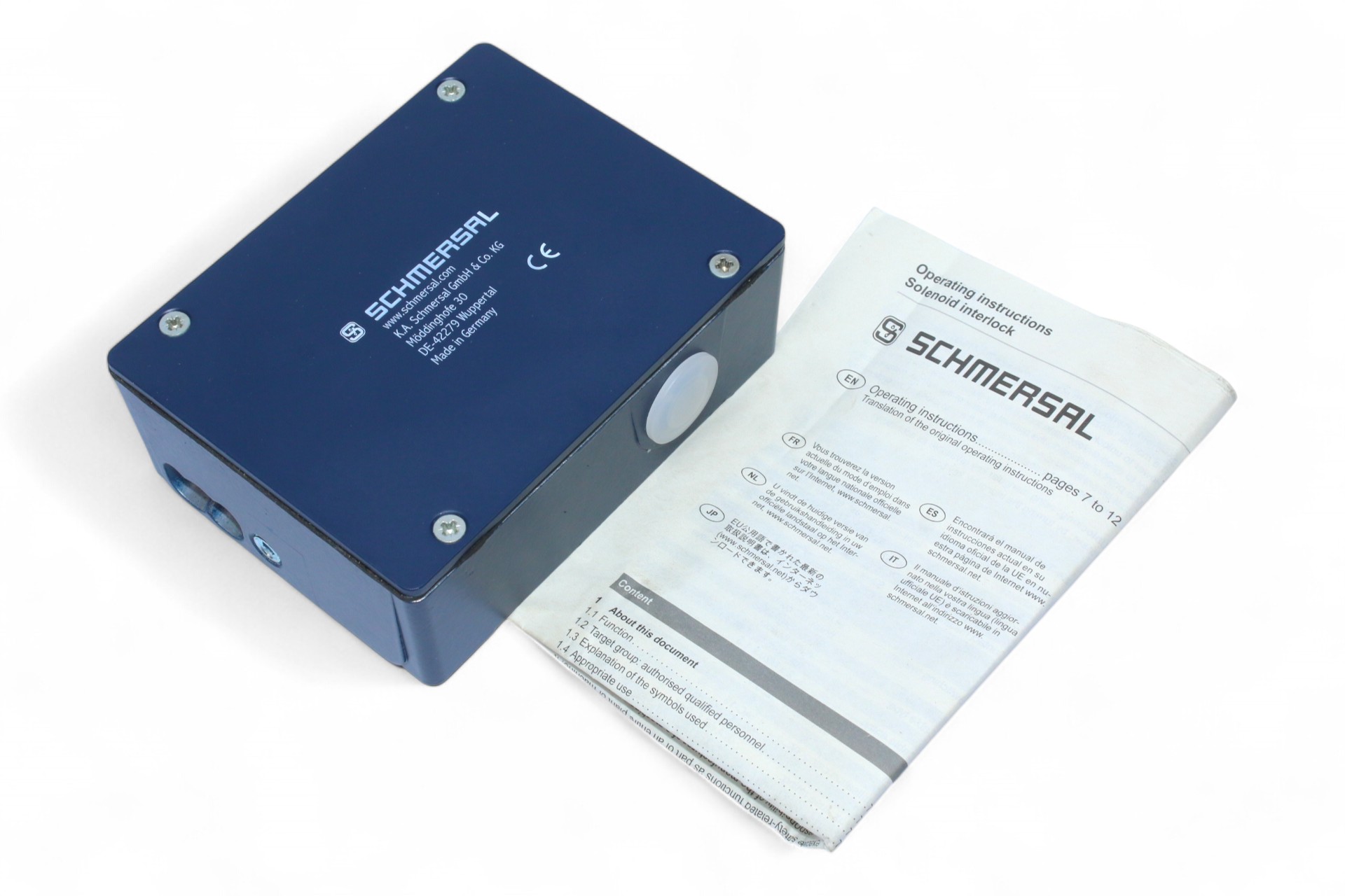SCHMERSAL AZM 415-22ZPK-M20 24VAC/DC SOLENOID INTERLOCK SWITCH 101152789