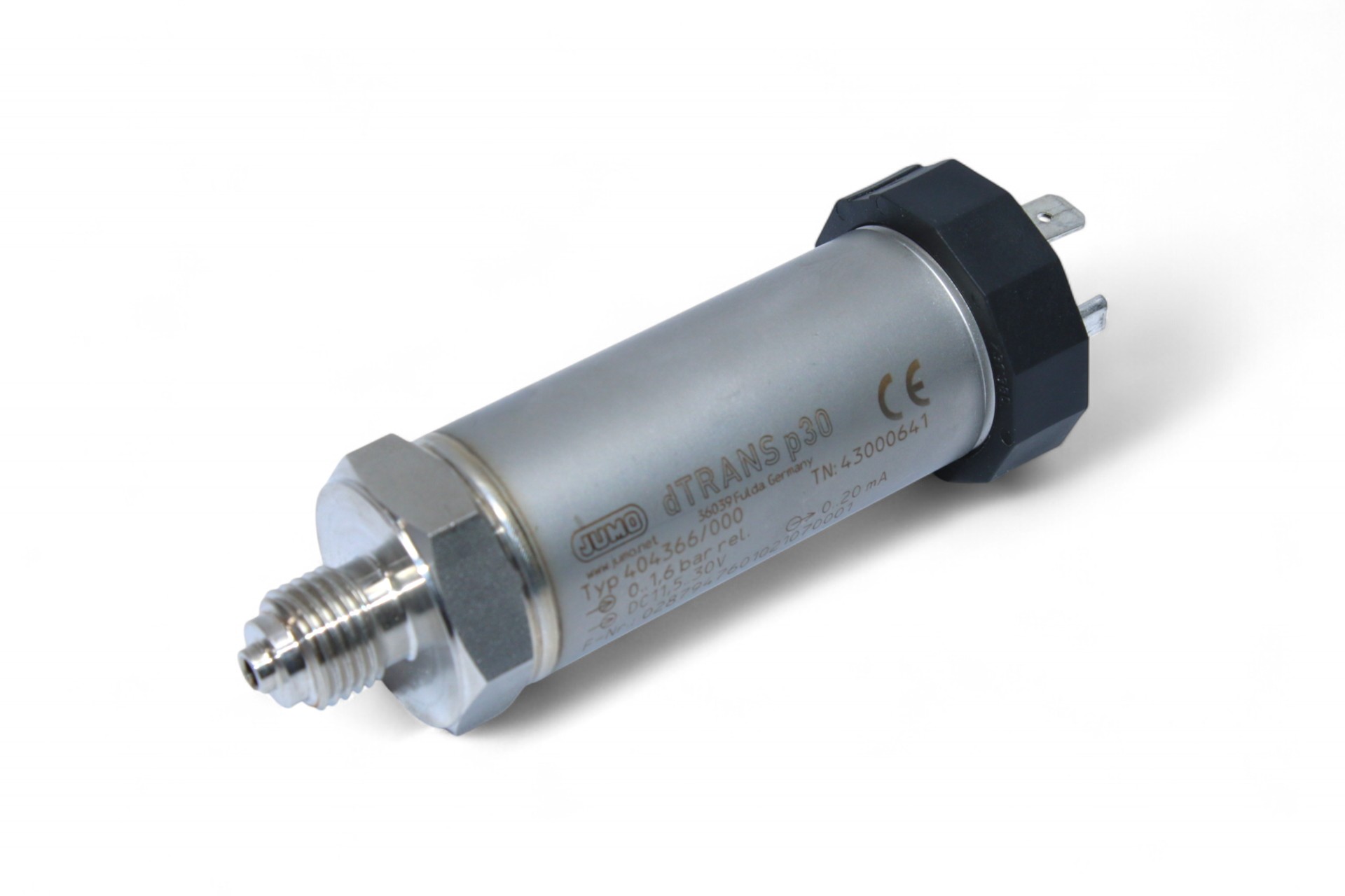 JUMO dTRANS P30 404366/000 PRESSURE TRANSMITTER TN 43000641 0…1.6 bar
