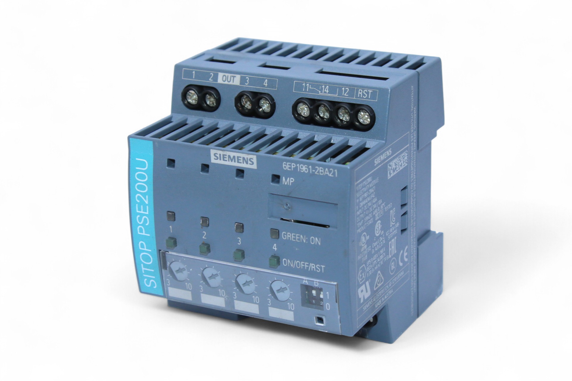 SIEMENS 6EP1961-2BA21 SELECTIVITY MODULE SITOP PSE200U