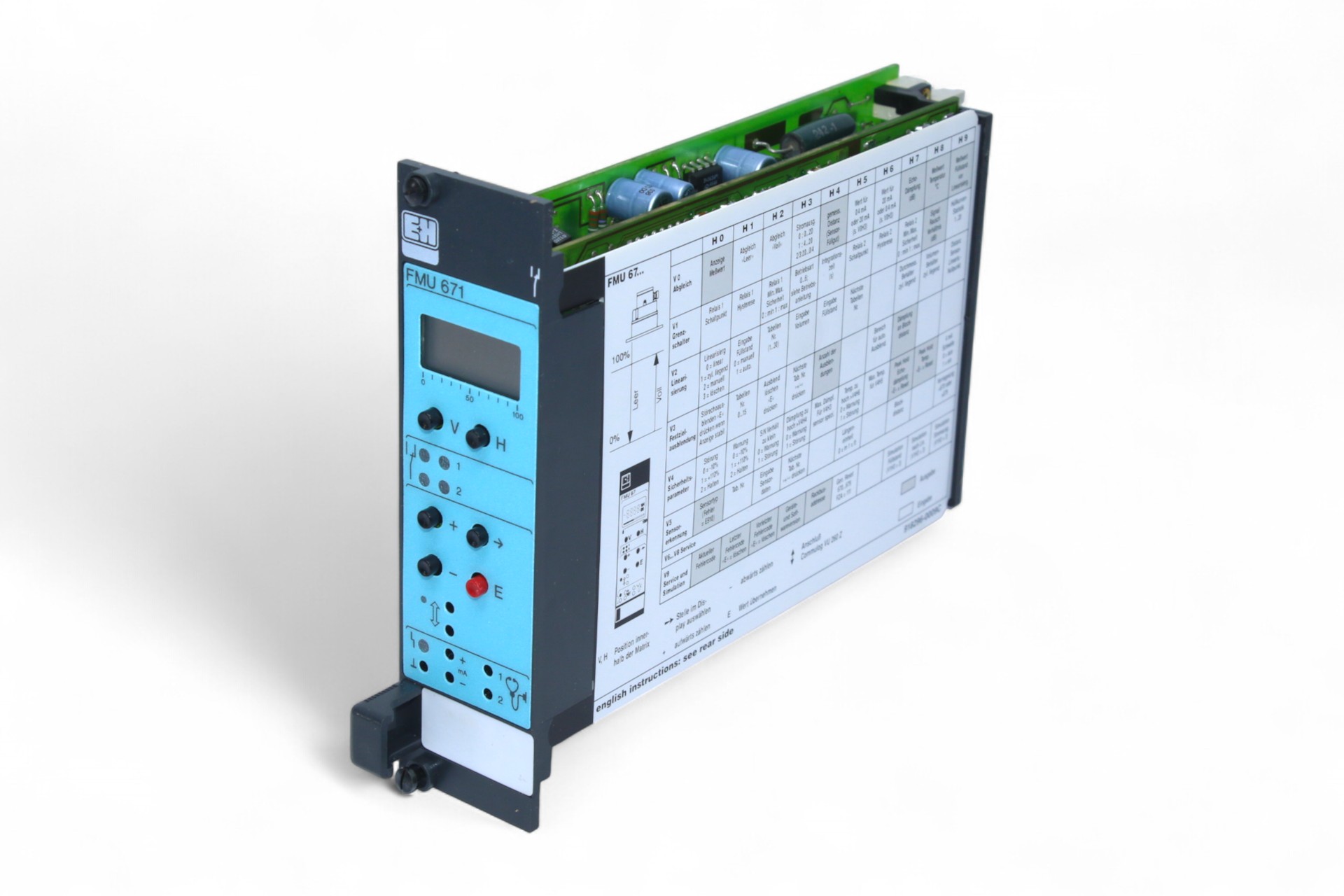 ENDRESS+HAUSER FMU 671-R0E1A1 CAPACITANCE LEVEL MEASUREMENT 297001-0040