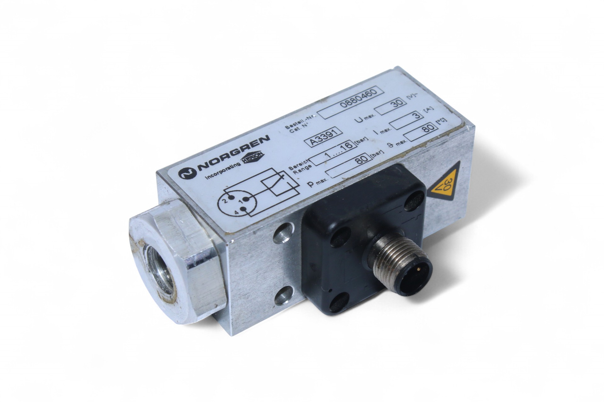 NORGREN 0880460 PRESSURE SWITCH (1…160 bar)