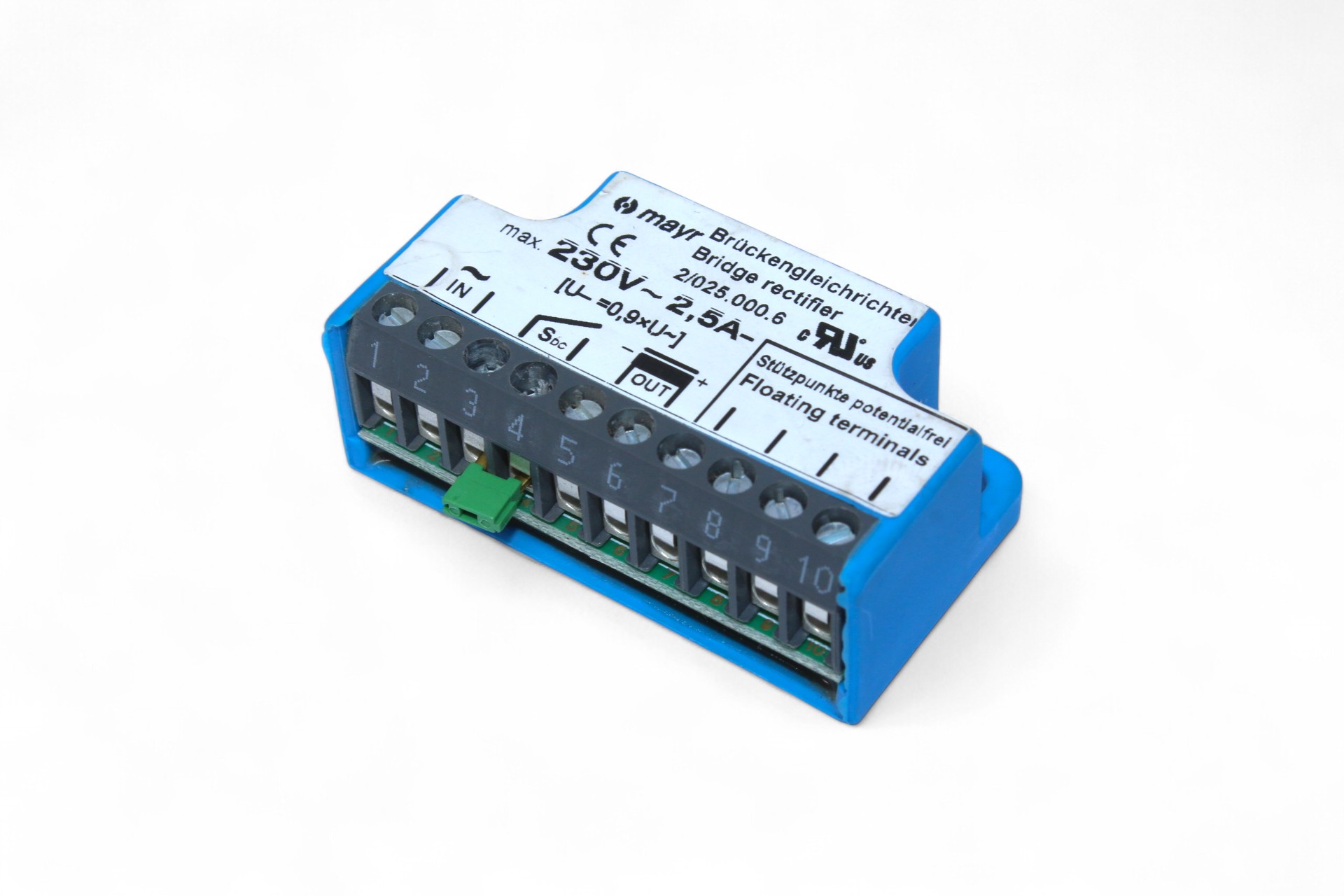MAYR 0802475 RECTIFIER 230V 2.5A