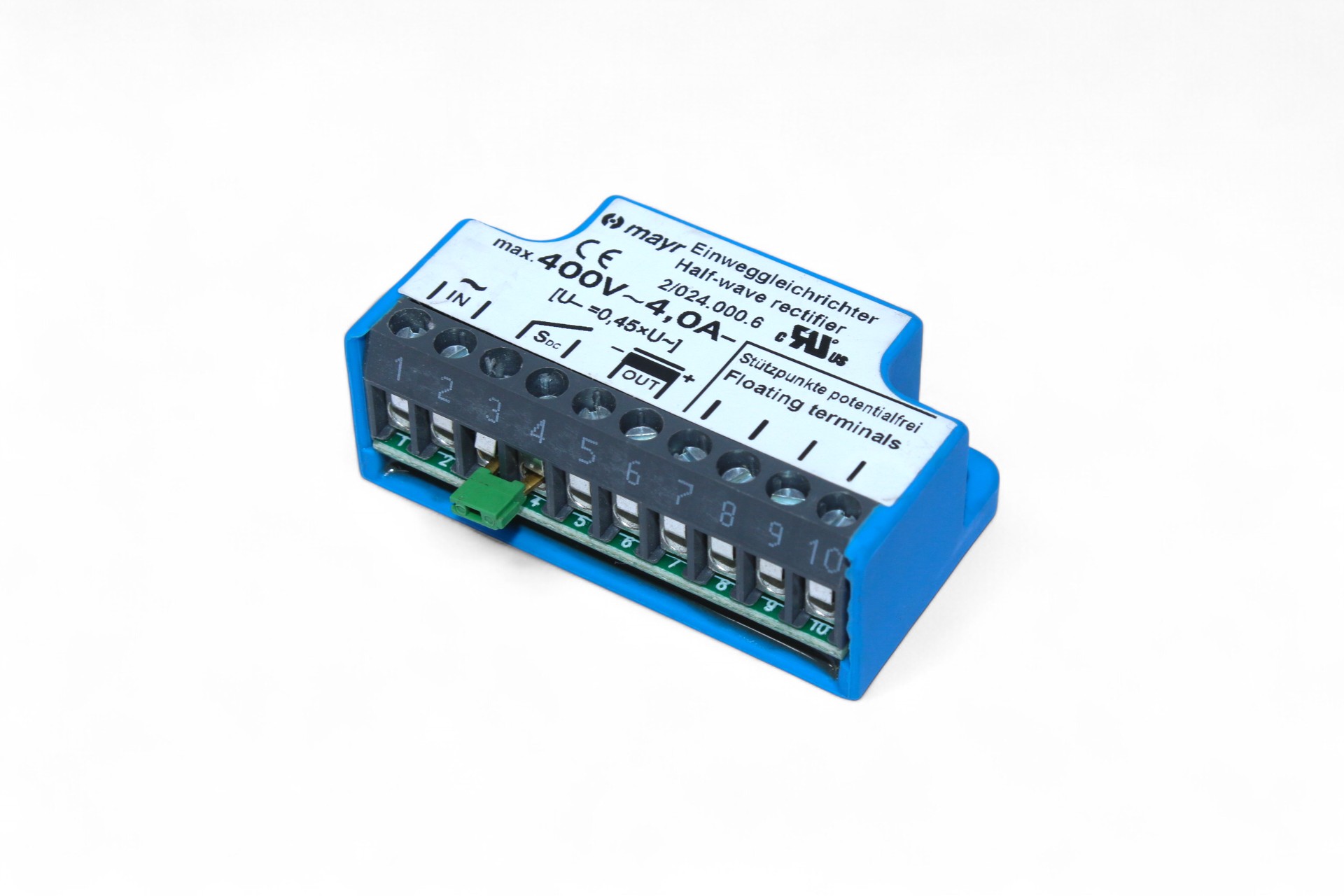 MAYR 0802463 RECTIFIER 400V 4A