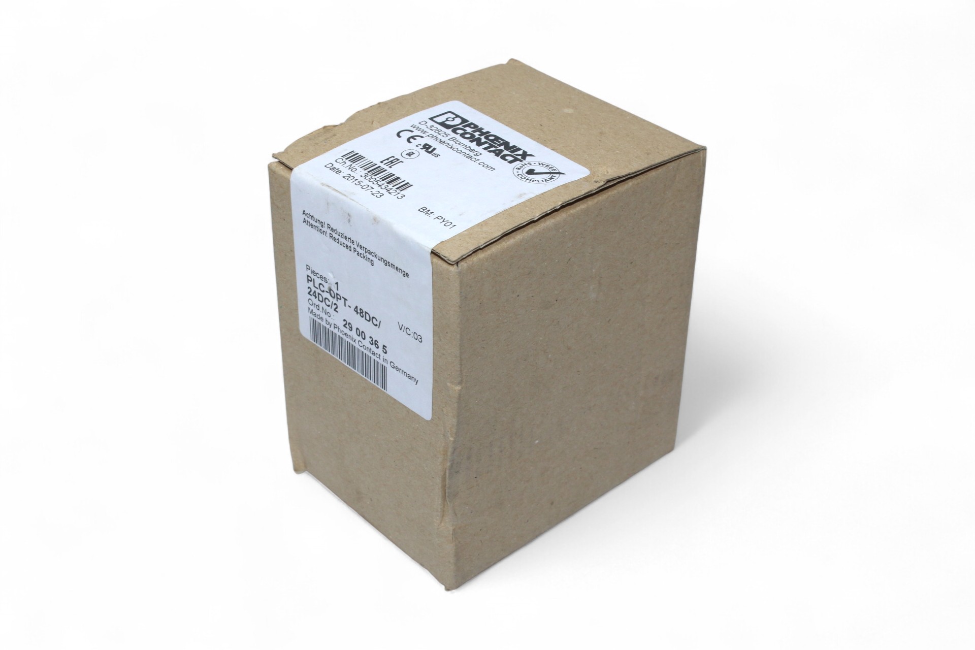 PHOENIX CONTACT PLC-OPT- 48DC/ 24DC/2 SOLID-STATE RELAY 2900365