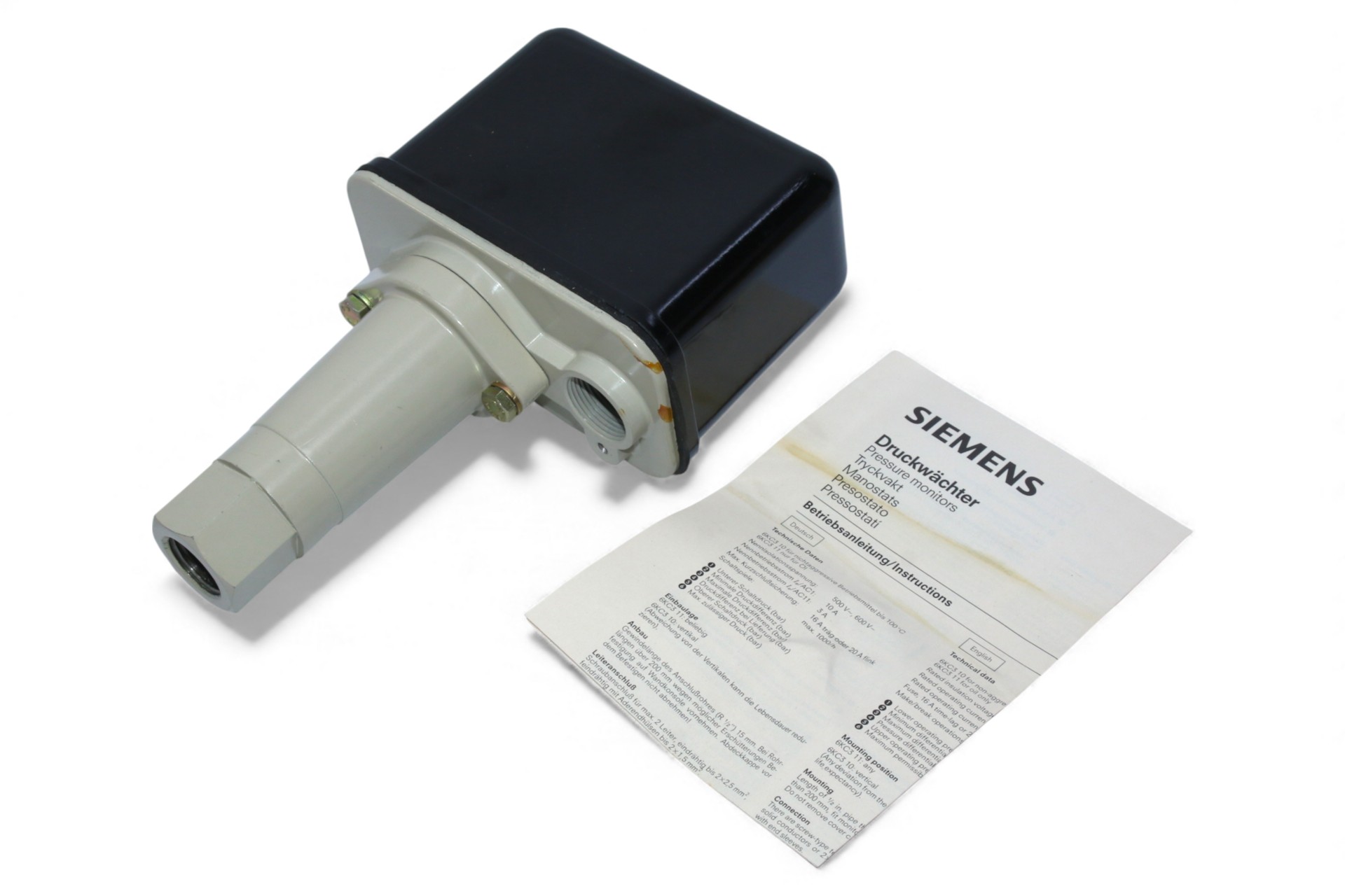 SIEMENS 6CK3 106-0A PRESSURE SWITCH