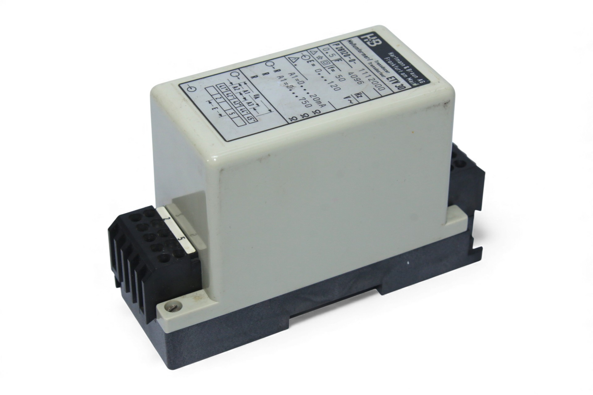 HARTMANN & BRAUN ETV 30 TRANSDUCER P 28120-0-1112000