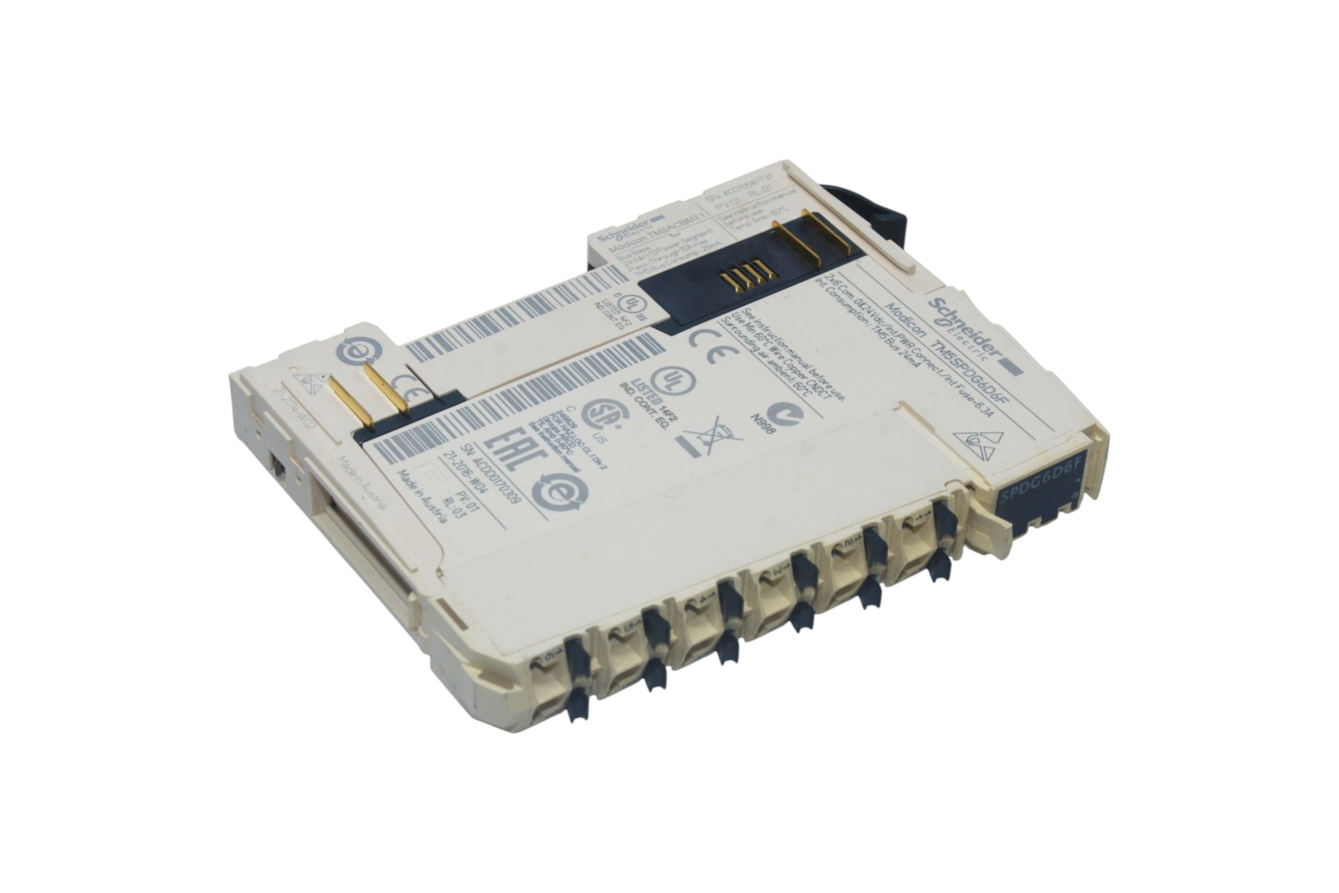 SCHNEIDER TM5SPDG6D6F COMMON DISTRIBUTION MODULE