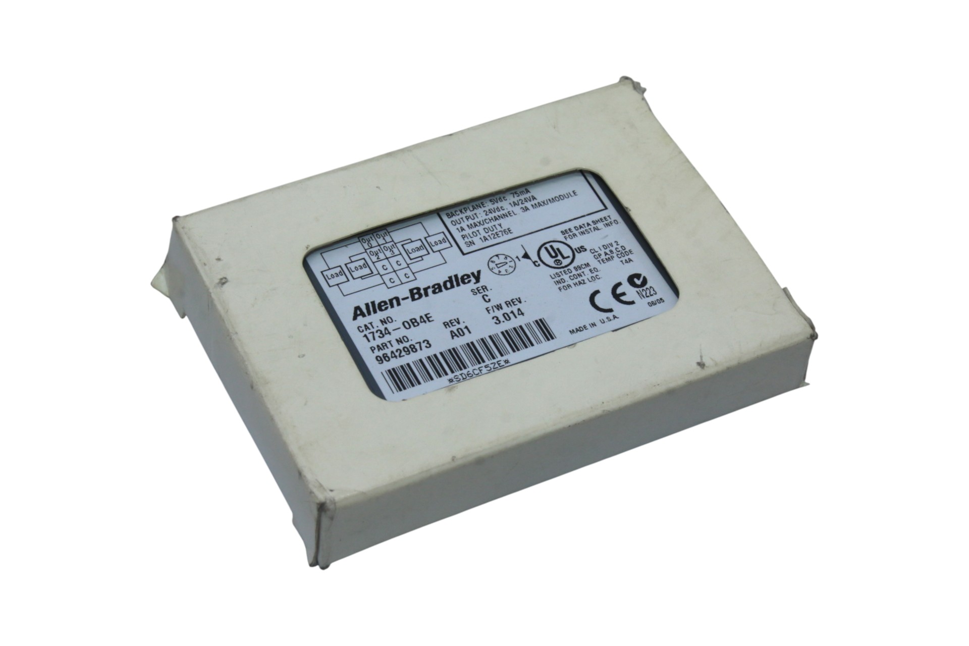 ALLEN BRADLEY 1734-OB4E OUTPUT MODULE