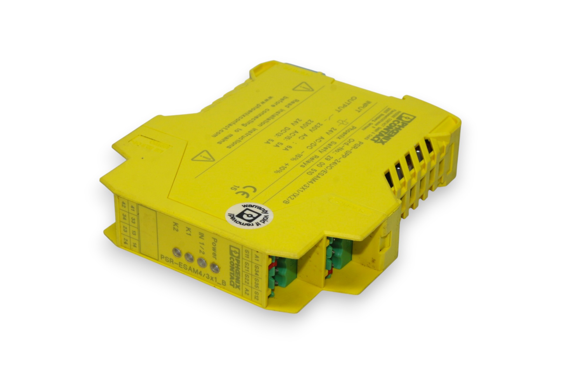 PHOENIX CONTACT PSR-SPP- 24UC/ESAM4/3X1/1X2/B SAFETY RELAY 2900510