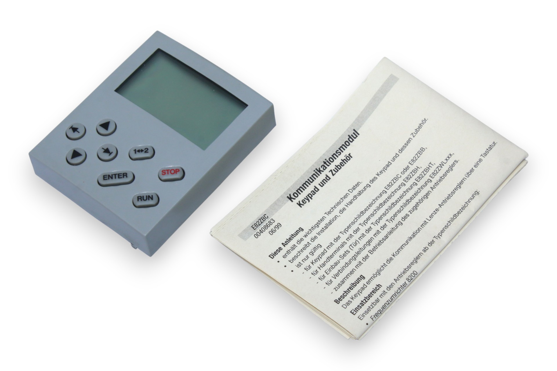 LENZE E82ZBC PROGRAMMINGKEYPAD 8200