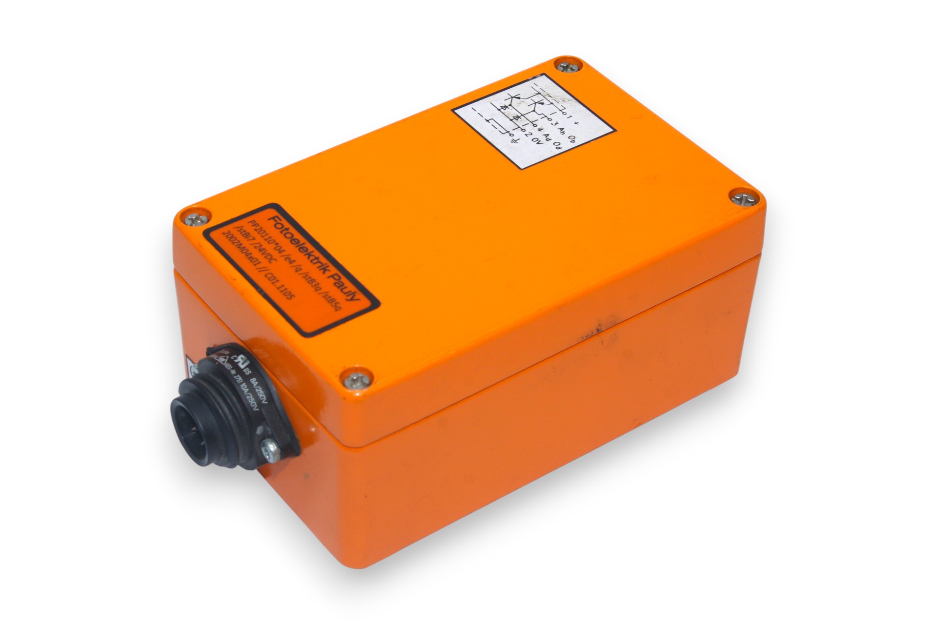 FOTOELEKTRIK PAULY PP20110*04/e4/q/stB3q/stB5q/stBi7/24VDC TERMINAL BLOCK