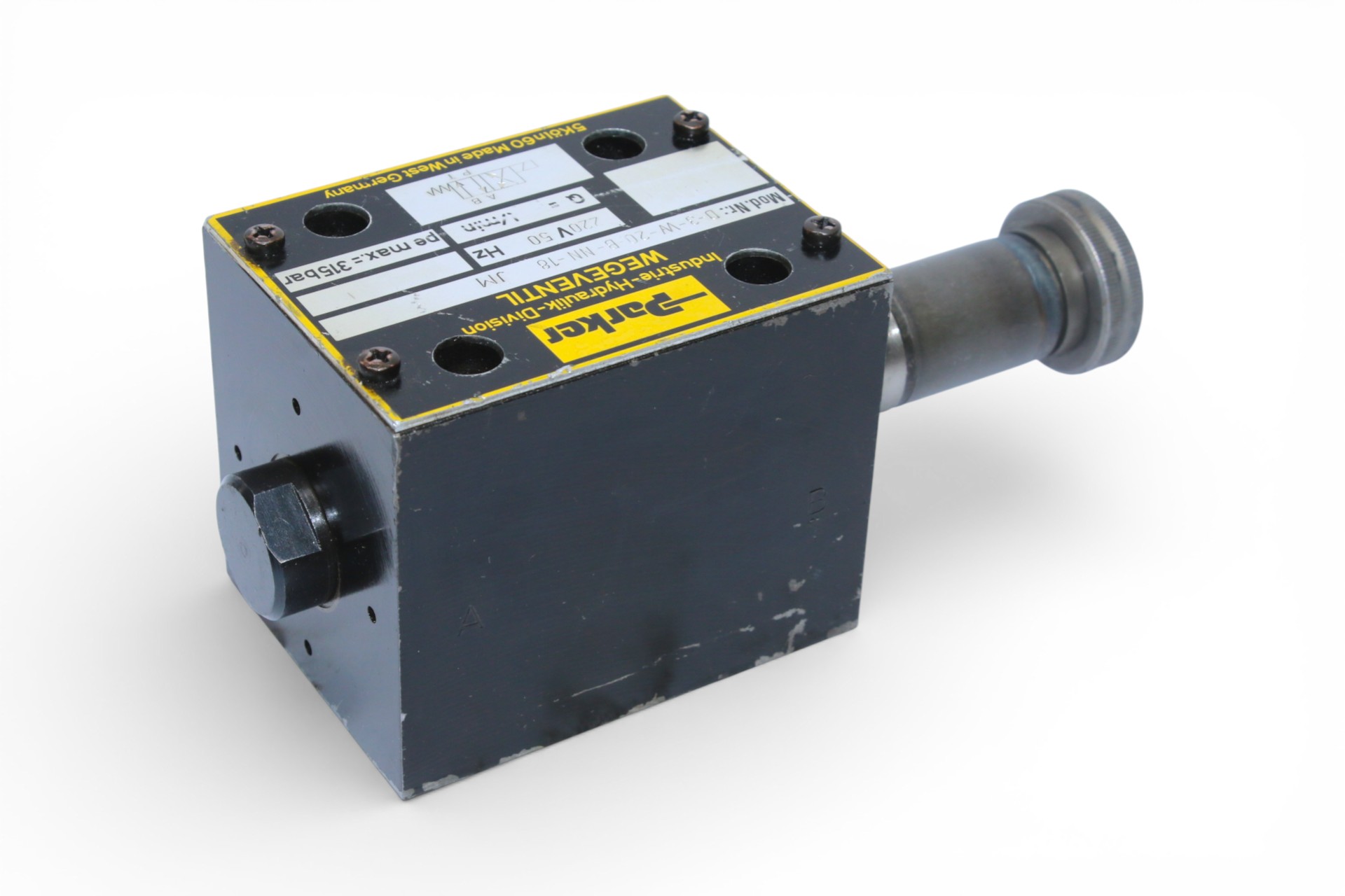 PARKER D-3W-20-B-NN-18 DIRECTIONAL CONTROL VALVE WITH OUT COIL