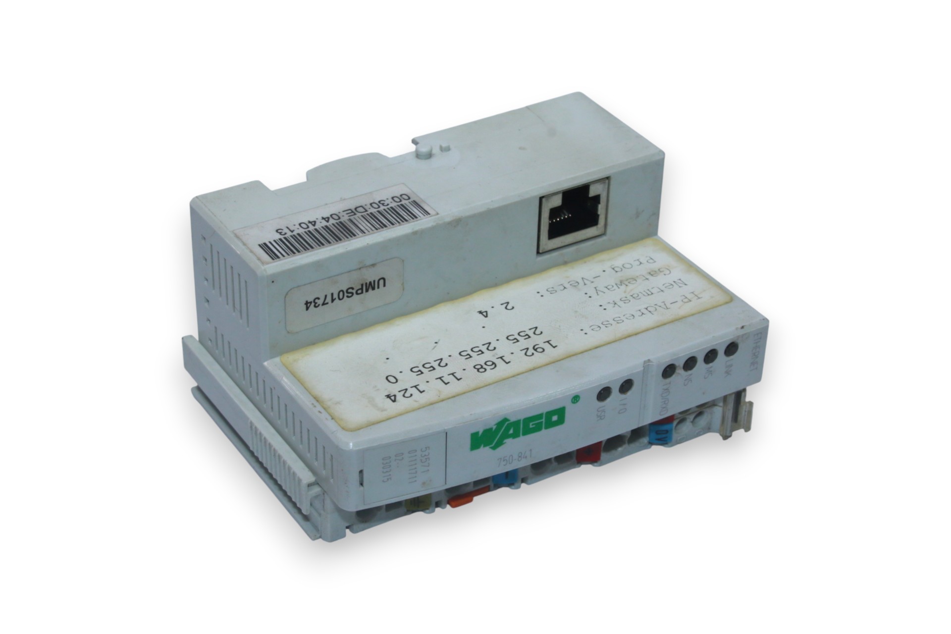 WAGO 750-841 ETHERNET SWITCH