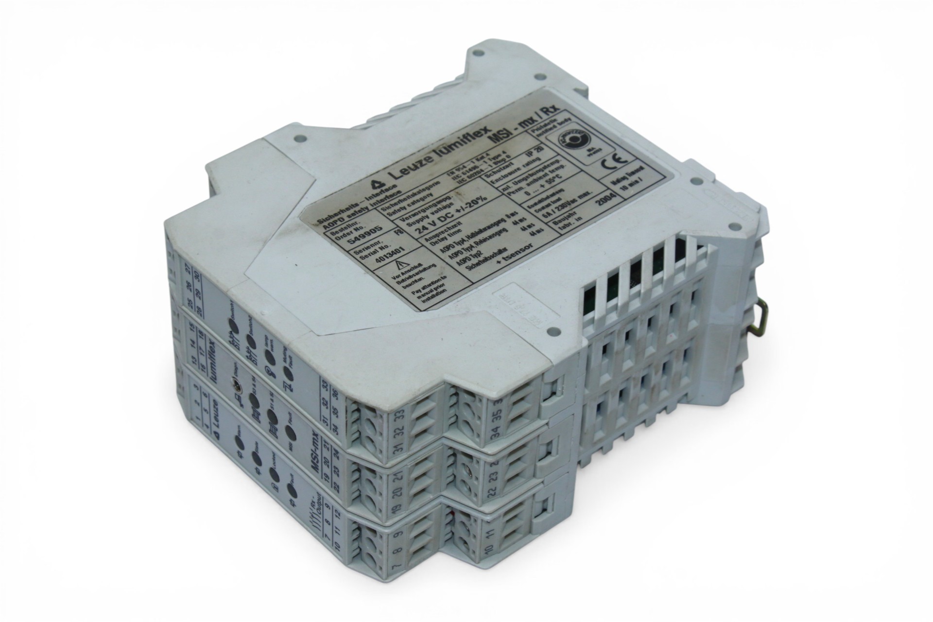 LEUZE MSI-mx/Rx SAFETY RELAY 549905