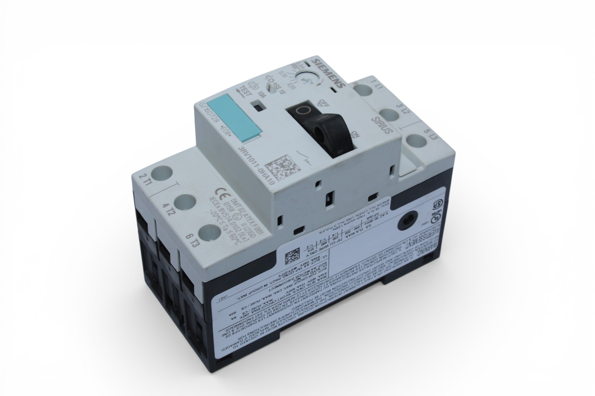 SIEMENS 3RV1011-0HA10 CIRCUIT BREAKER