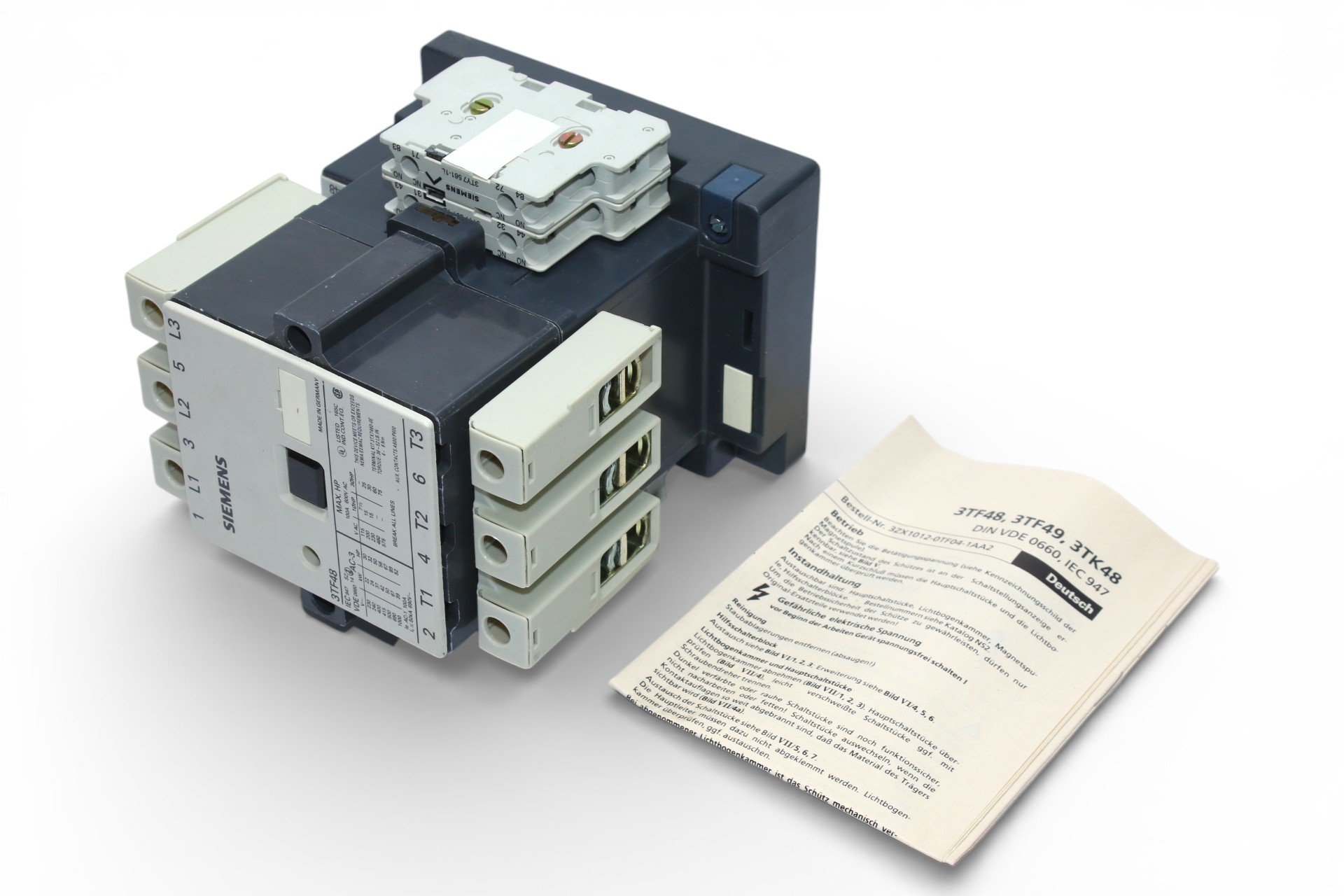SIEMENS 3TF4844-0AB0 CONTACTOR 37 KW