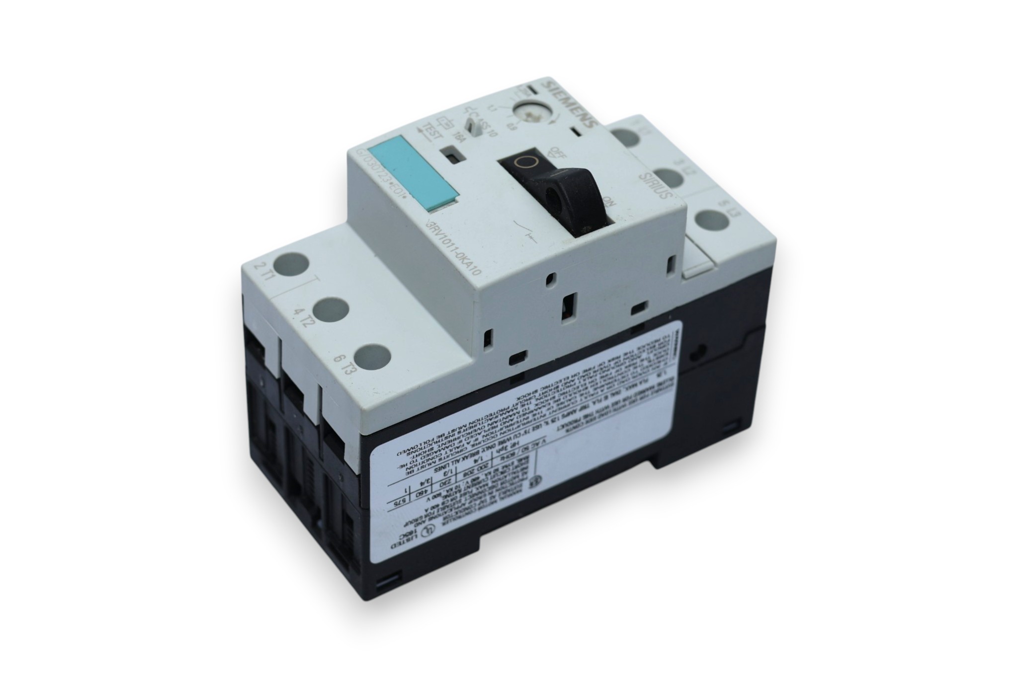 SIEMENS 3RV1011-0KA10 CIRCUIT BREAKER