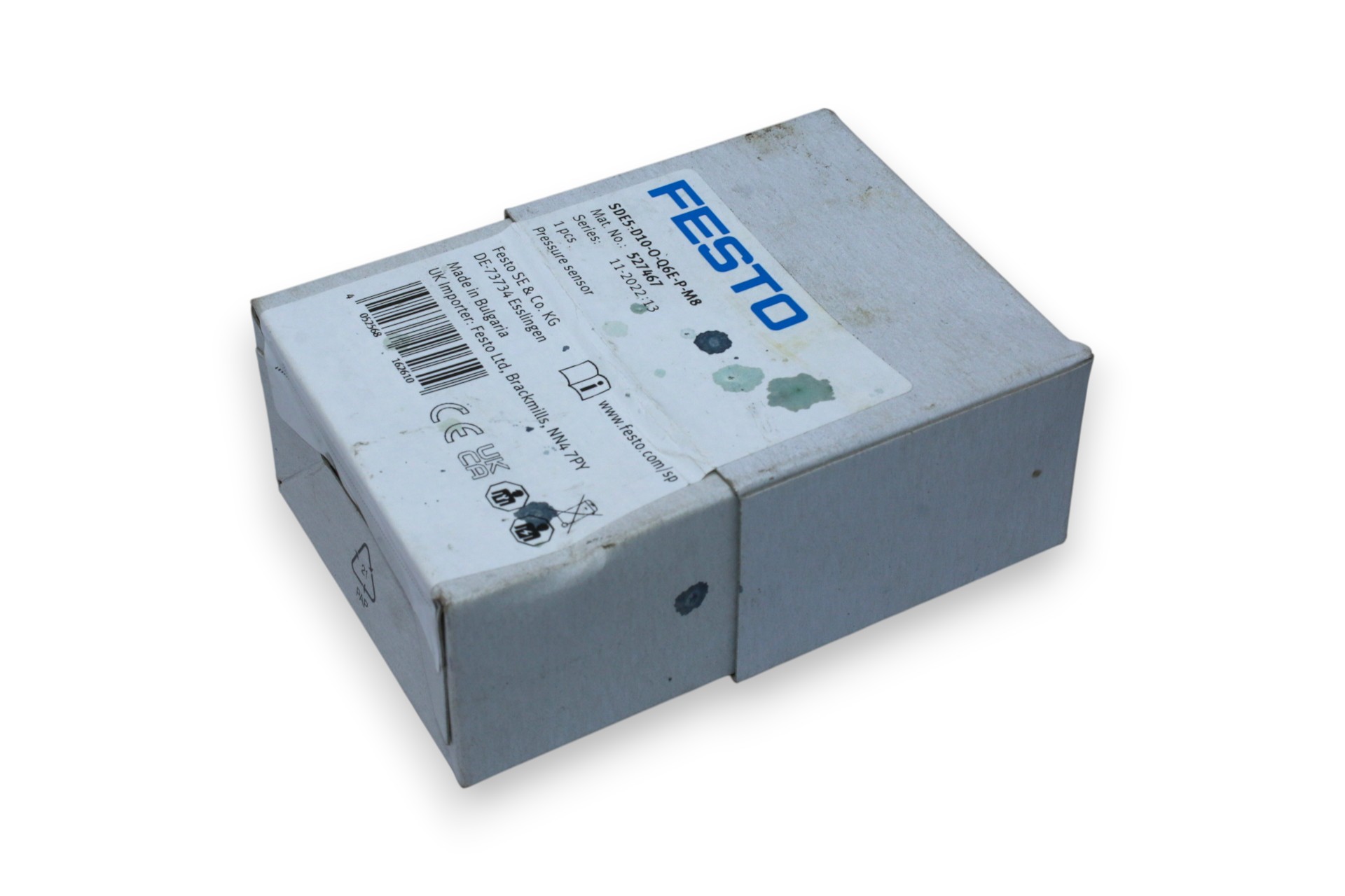 FESTO SDE5-D10-O-Q6E-P-M8 PRESSURE SENSOR 527467
