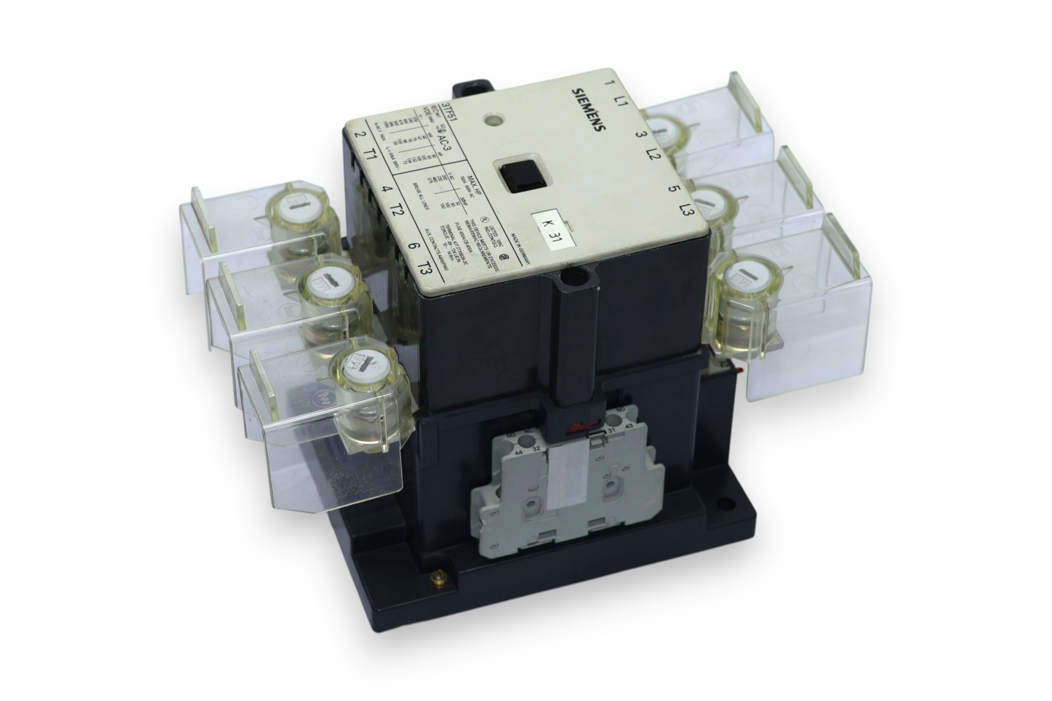 SIEMENS 3TF51 CONTACTOR