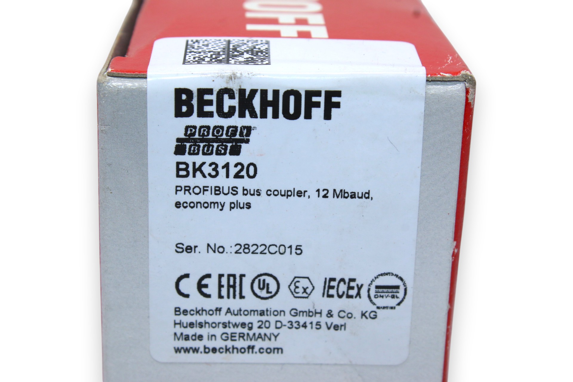 BECKHOFF BK3120 PROFIBUS PLUS BUS COUPLER
