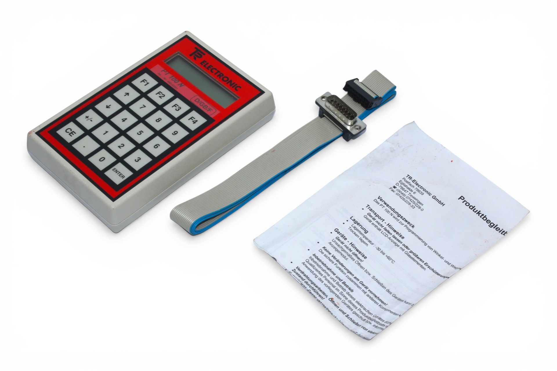 TR ELRCTRONIC PT 100 N PROGRAMMING TERMINAL 480-00001