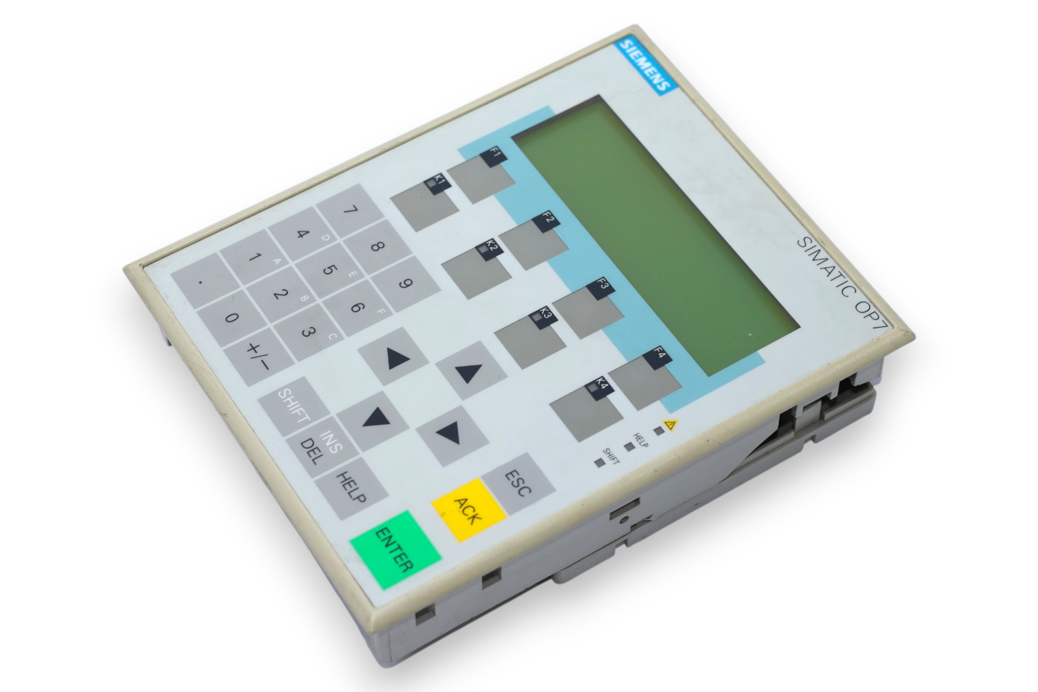 SIEMENS 6AV3607-1JC20-0AX1 OPERATOR INTERFACE PANEL OP7/DP