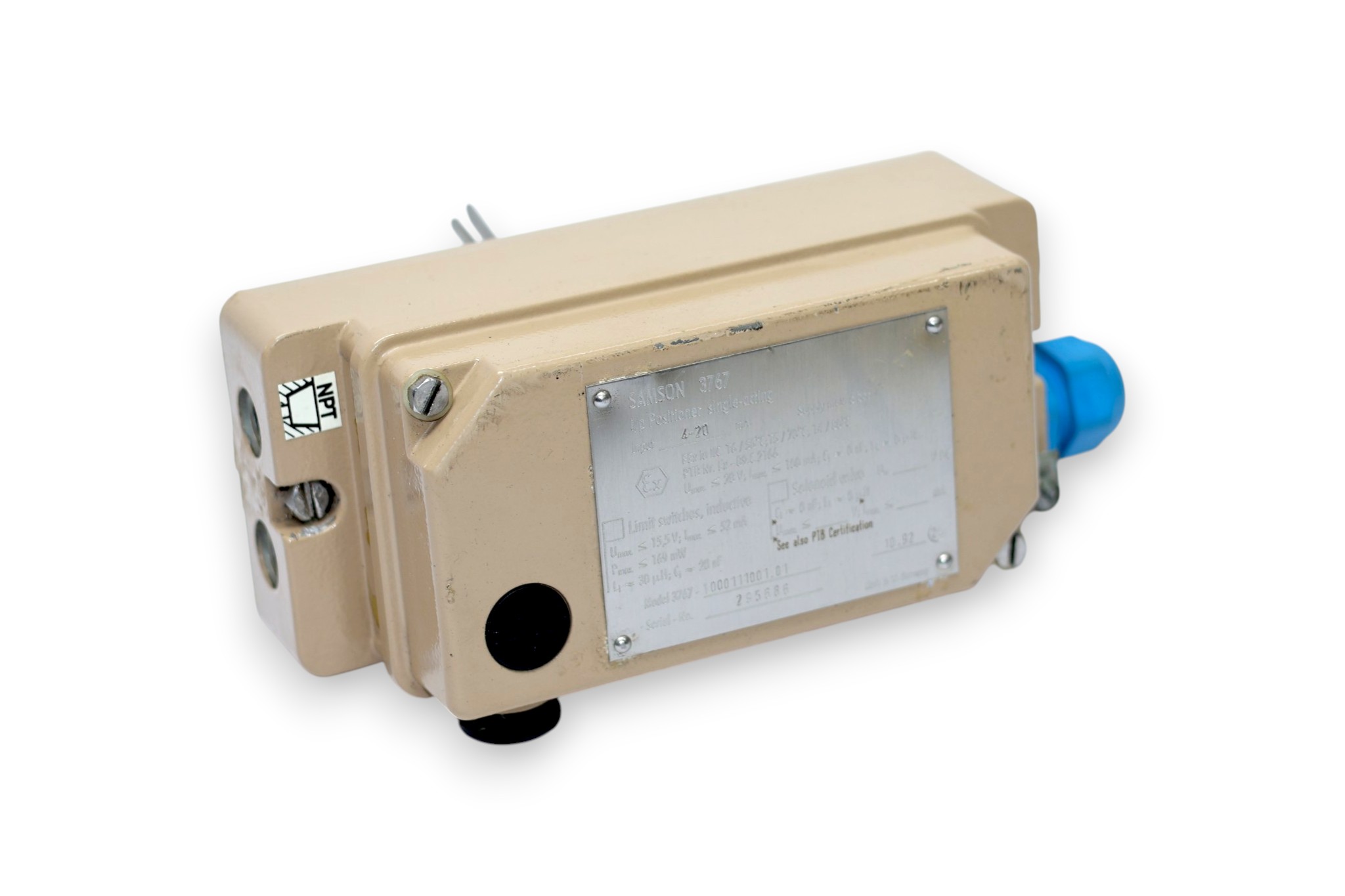 SAMSON 3767 ELECTROPNEUMATIC POSITIONER 3767-1000111001.01