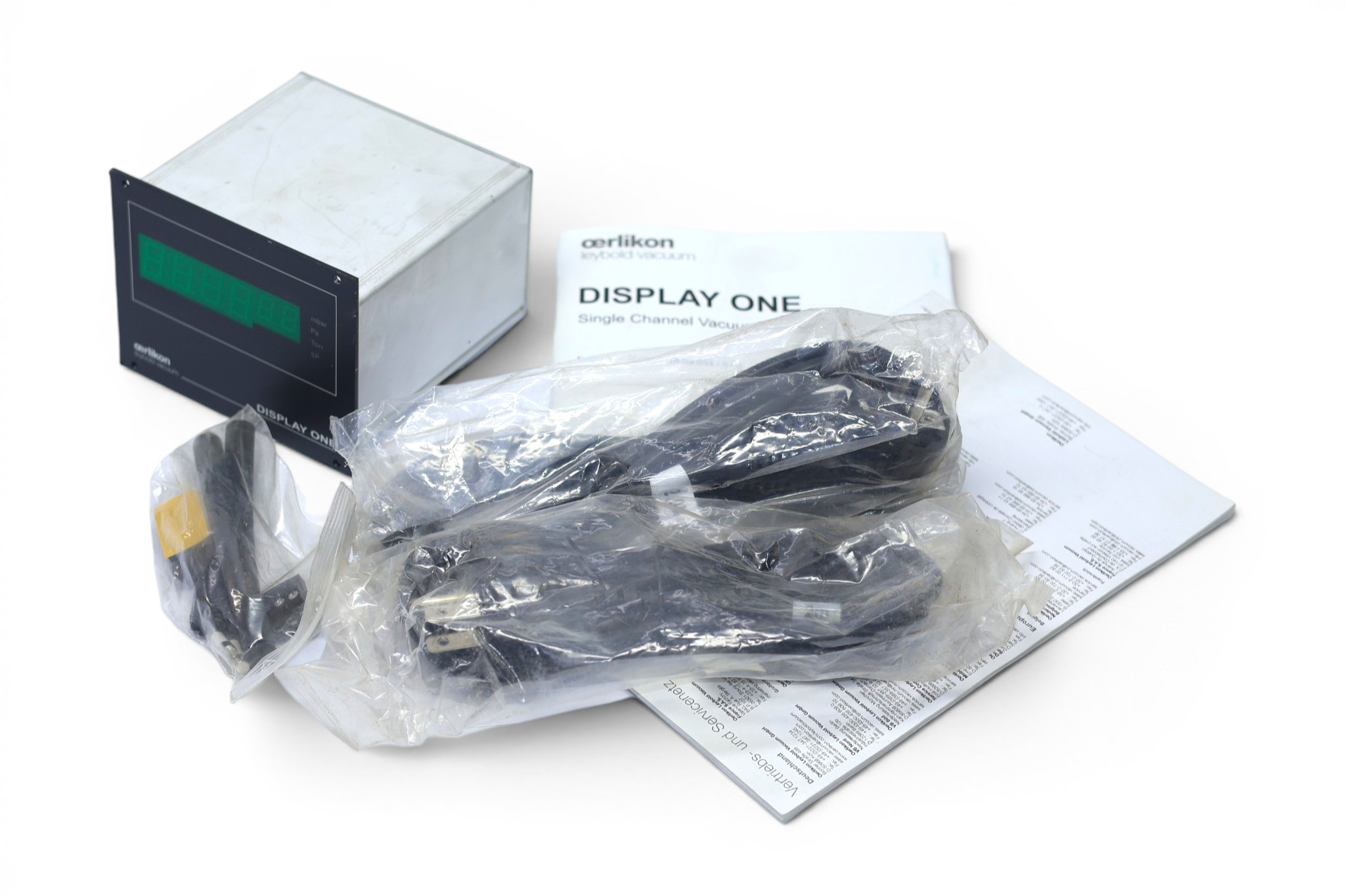 LEYBOLD 230001 SINGLE-CHANNEL VACUUM GAUGE CONTROLLER DISPLAY ONE