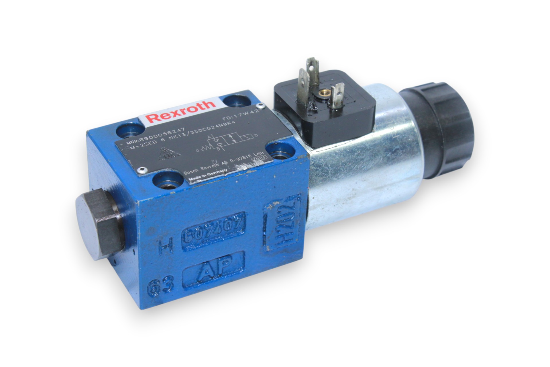 REXROTH R900058247 DIRECTIONAL CONTROL VALVE M-2SED6NK13/350CG24N9K4