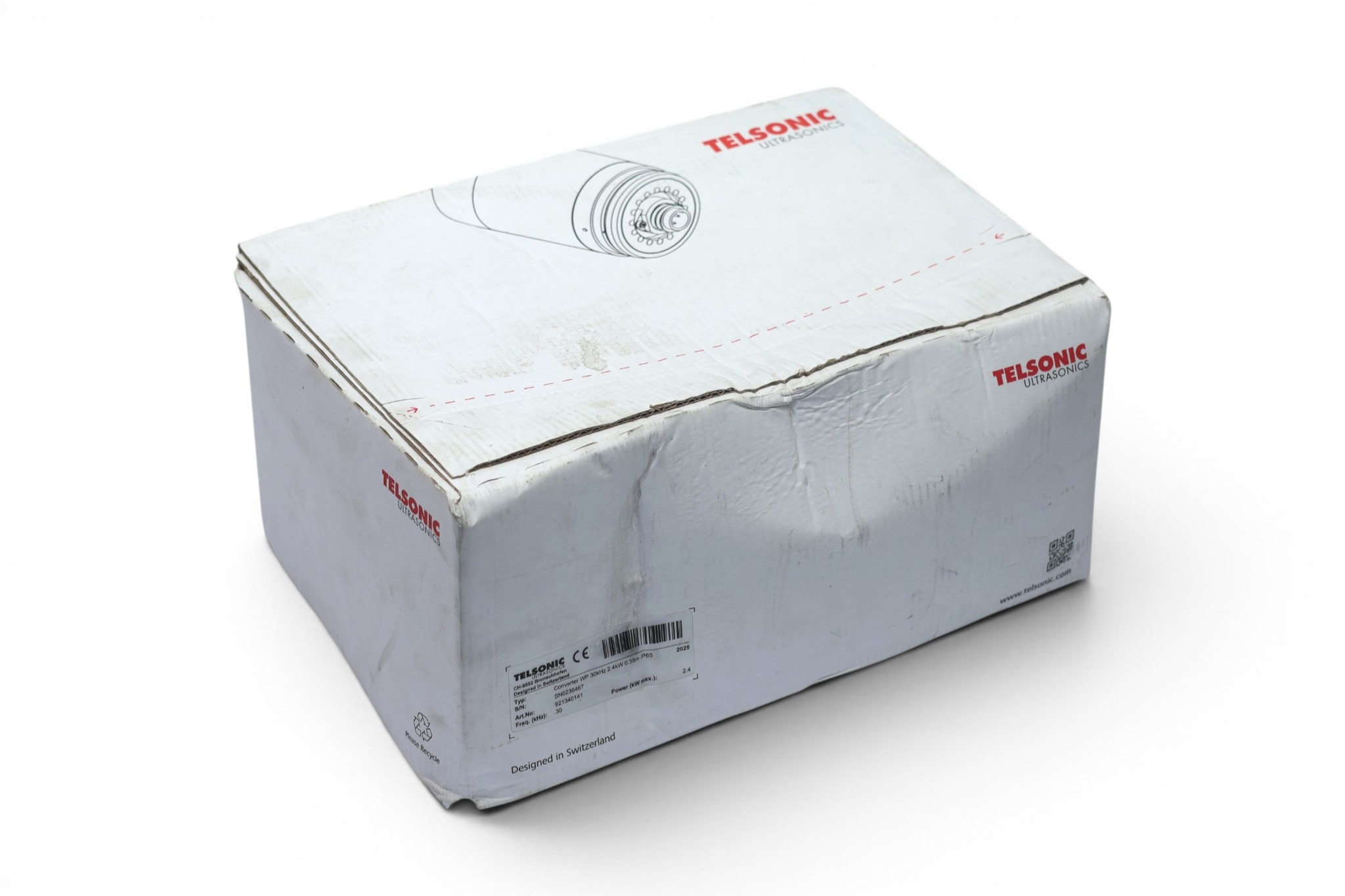 TELSONIC CONVERTER WP 30KHZ 2.4KW 0.38 IP65 CONVERTER 921340141