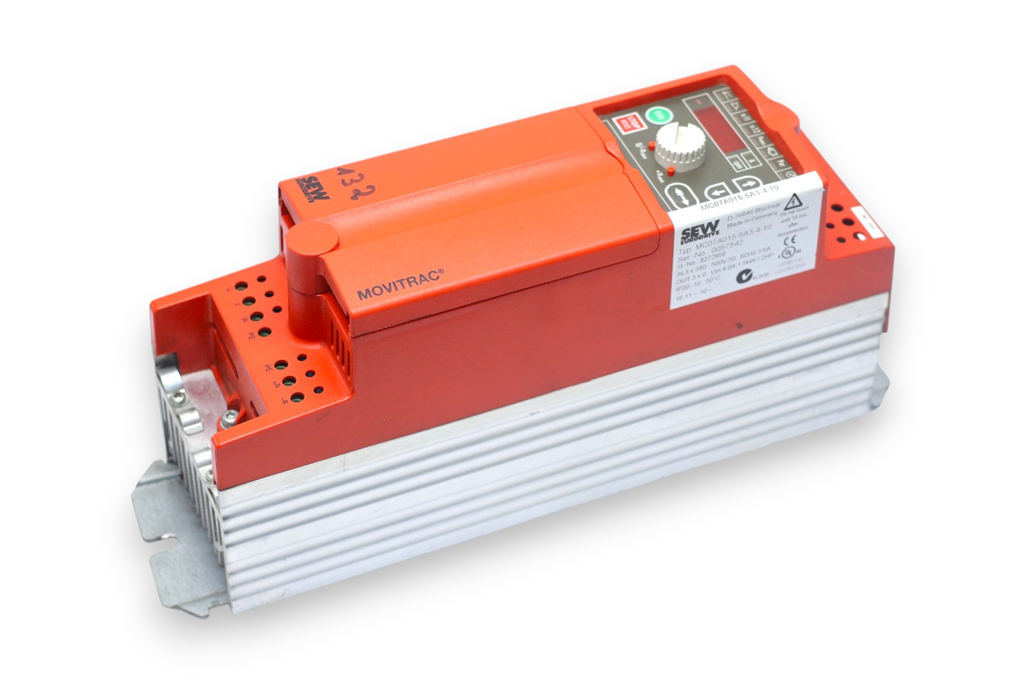 SEW MC07A015-5A3-4-10 INVERTER DRIVE 0057542 (1.5KW/2HP)