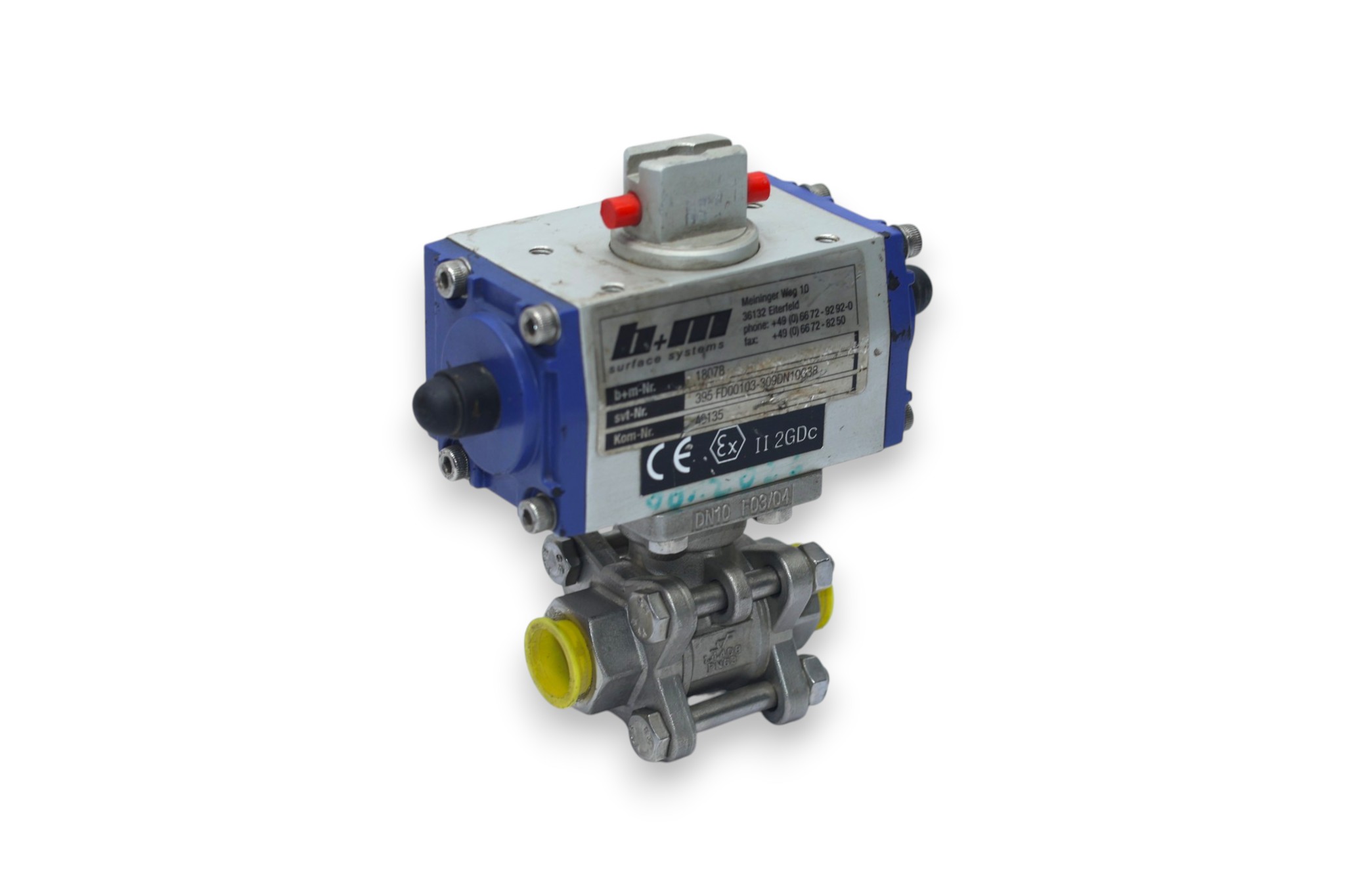 PNEUMATISCHER 18078 BALL VALVE